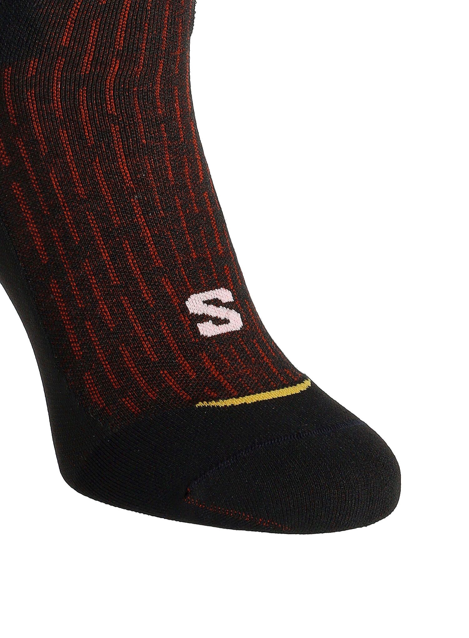 Tekaške nogavice Salomon Ultra Glide Ankle - black/risk red