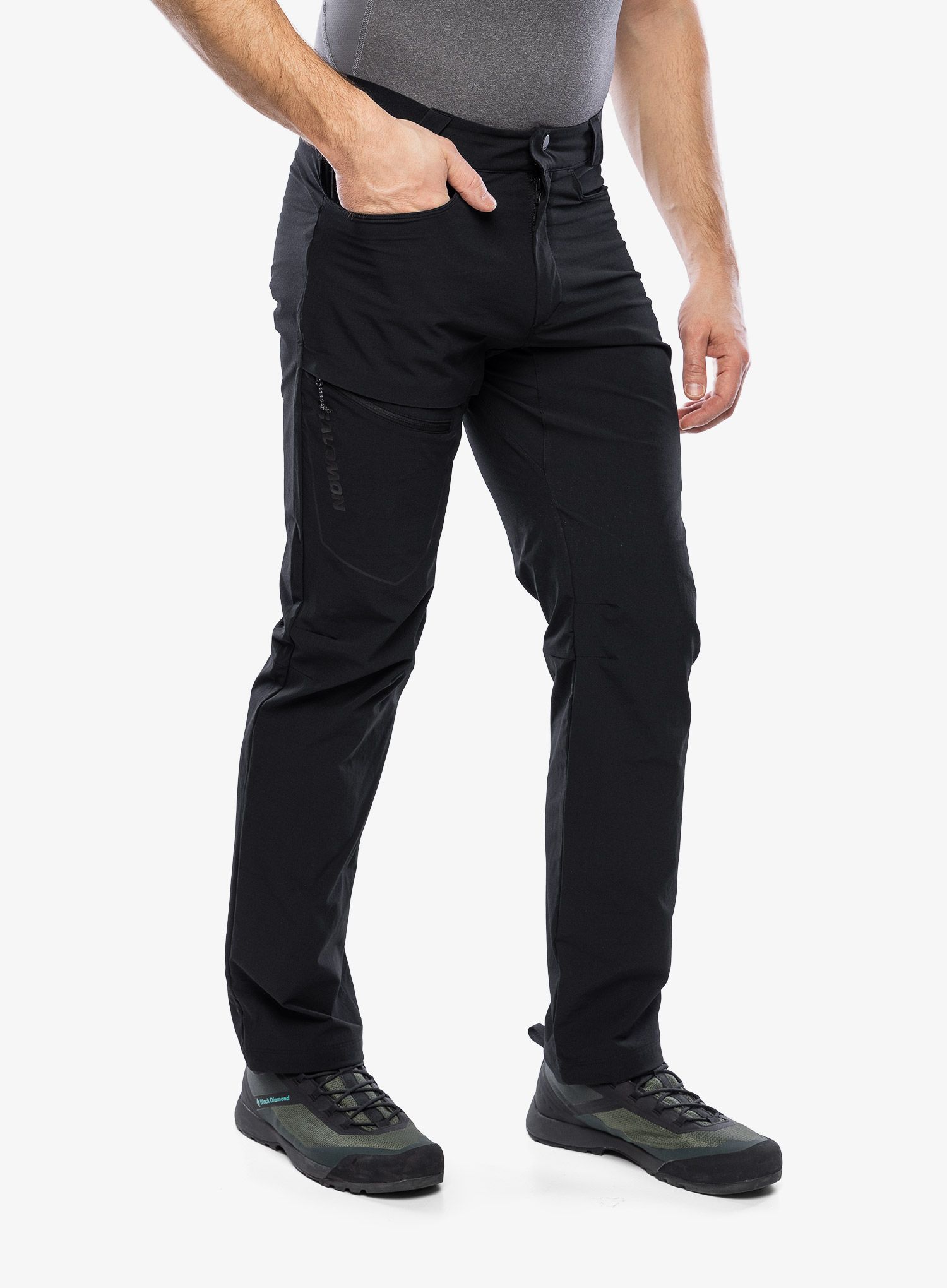 Pohodniške hlače Salomon Wayfarer Pants - deep black