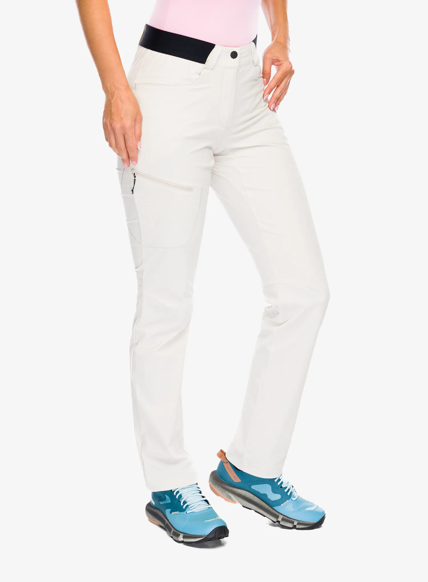 Ženske pohodniške hlače Salomon Wayfarer Pants - rainy day