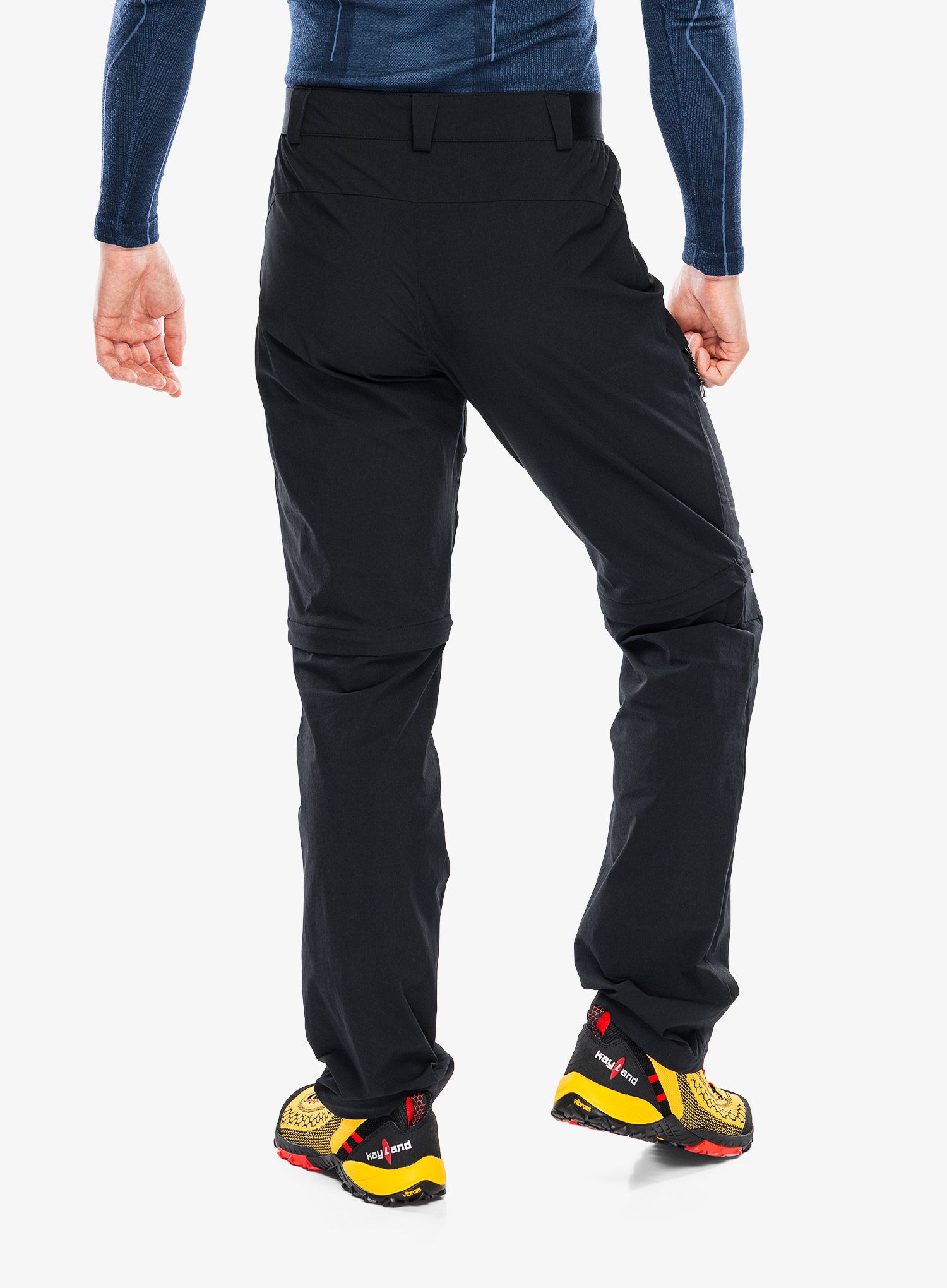 Hlače z odstranljivimi hlačnicami Salomon Wayfarer Zip Off Pants - deep black