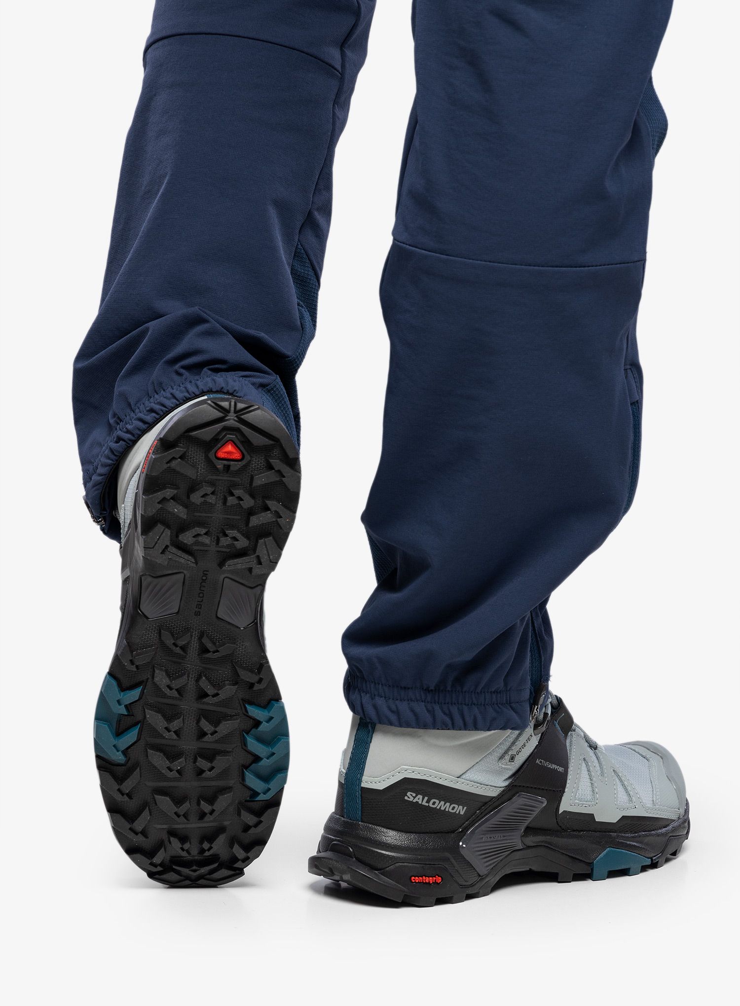 Ženski pohodniški čevlji Salomon X Ultra 4 Mid Gtx - quarry/black/legion blue