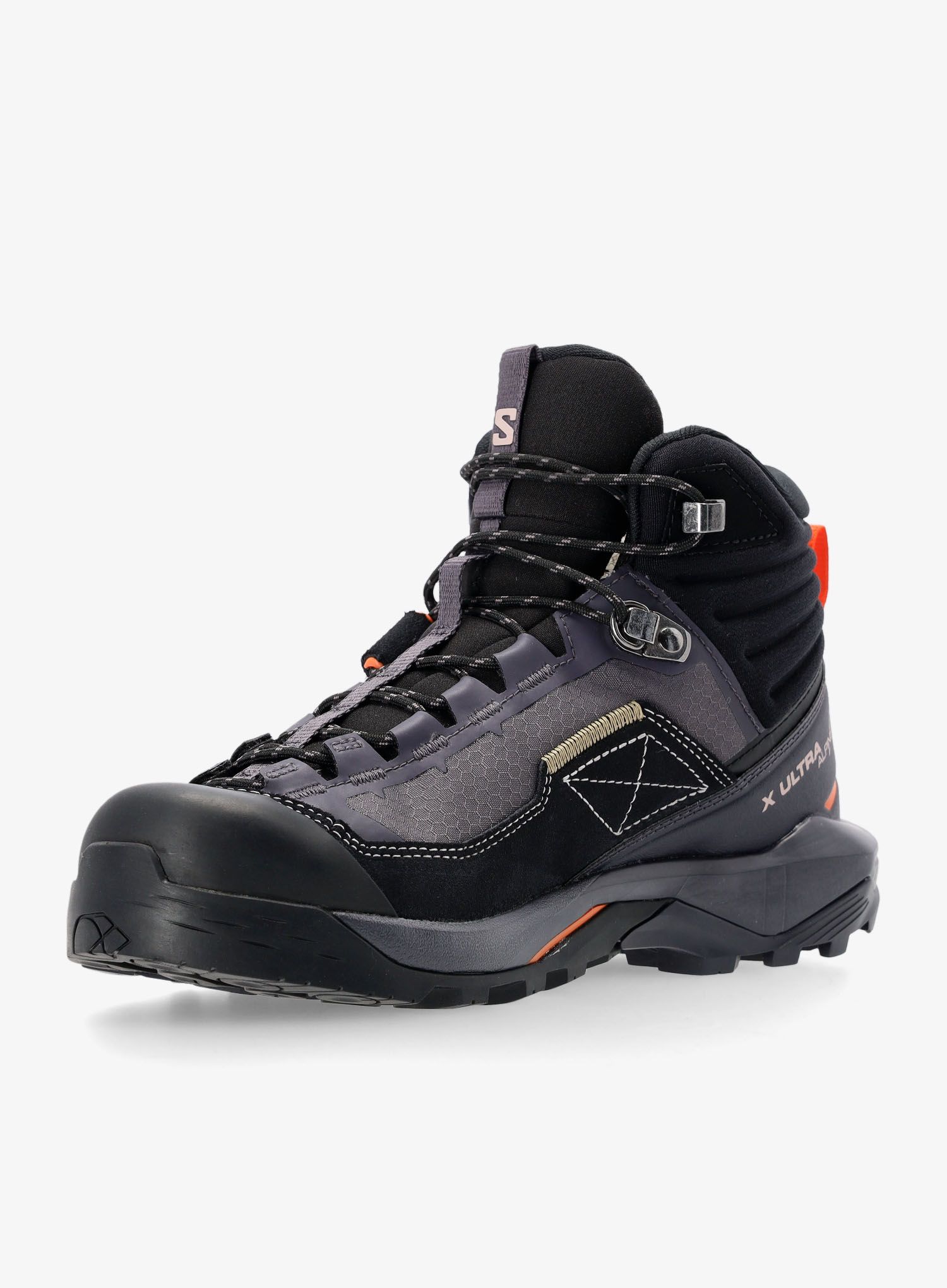 Ženski pohodniški čevlji Salomon X Ultra Alpine Mid GTX - iron/black/orange
