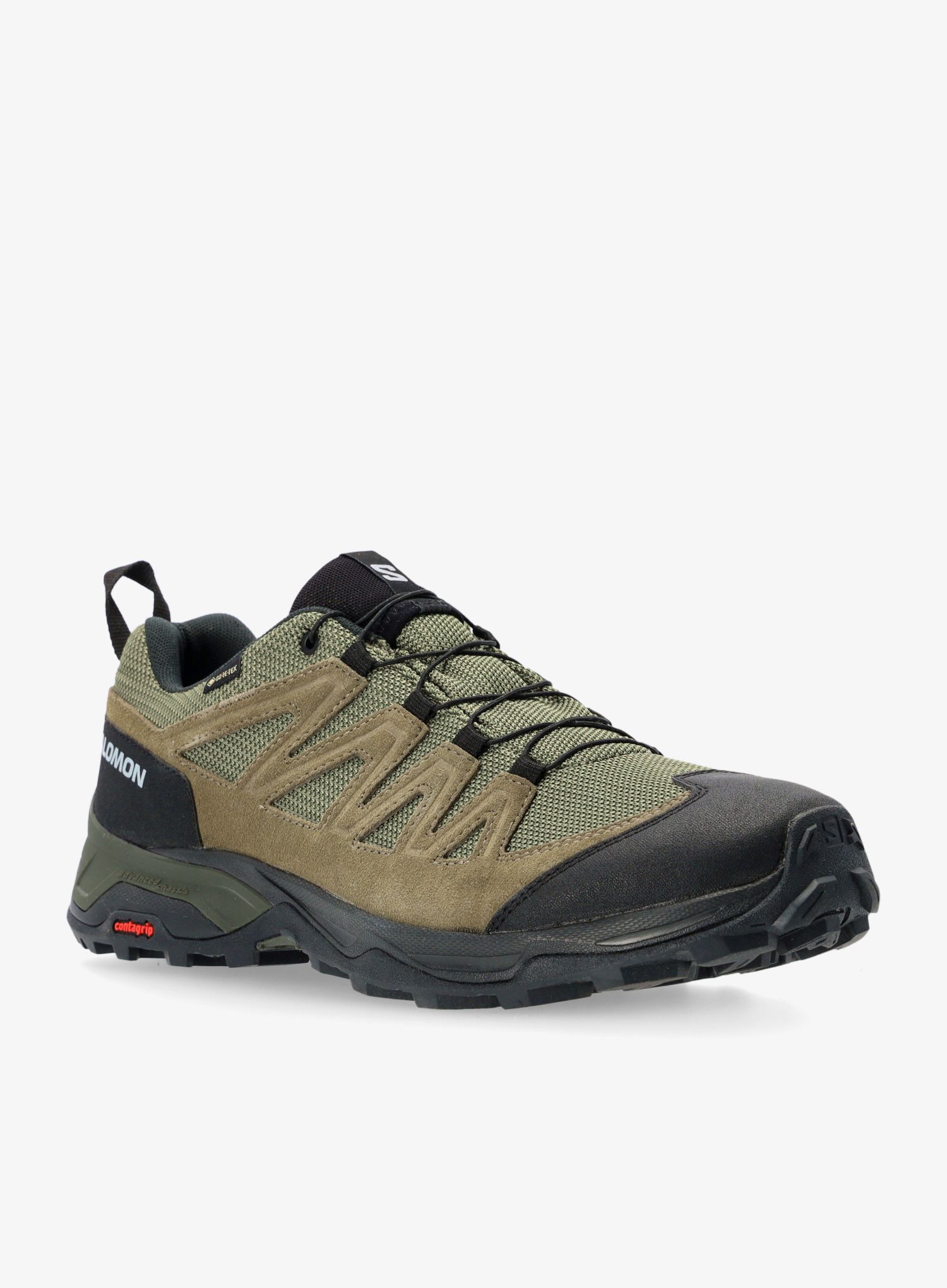 Moški čevlji Salomon X Ward Leather Gtx - lichen green/black/olive