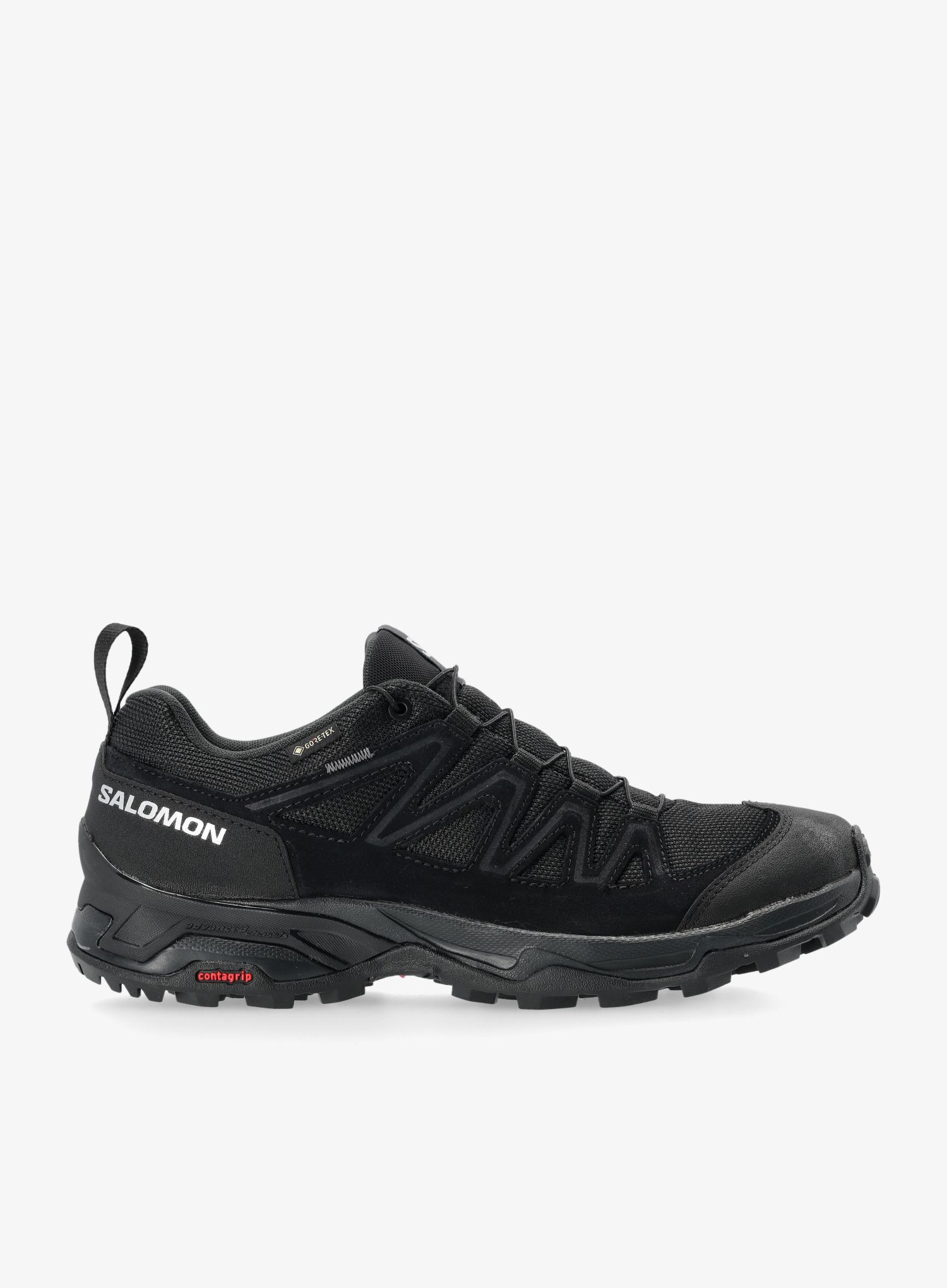 Pohodniški čevlji Salomon X Ward Leather Gtx - black/black/black