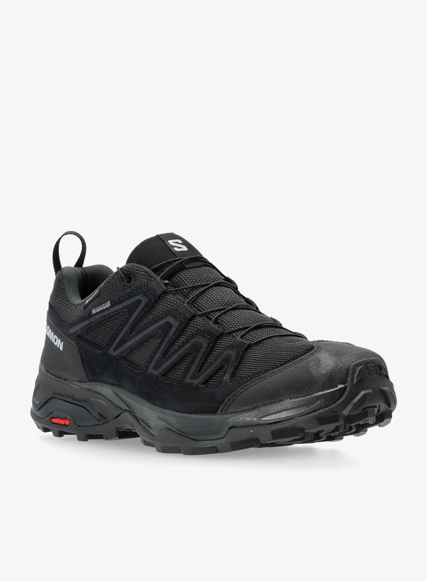 Pohodniški čevlji Salomon X Ward Leather Gtx - black/black/black