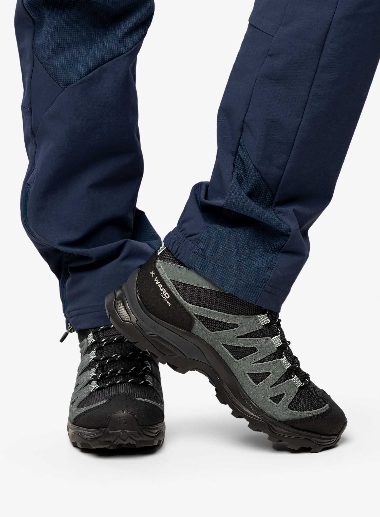 Ženski čevlji Salomon X Ward Leather Mid Gtx - ink/black/stormy