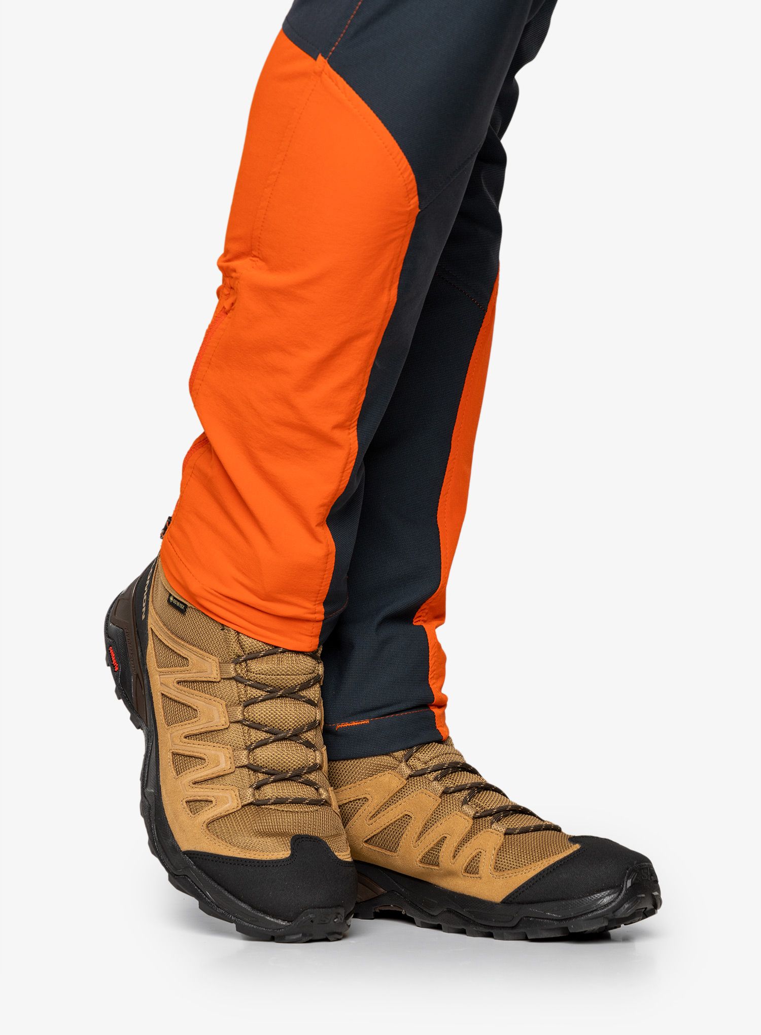 Pohodniški čevlji Salomon X Ward Leather Mid Gtx - kangaroo/black/gold