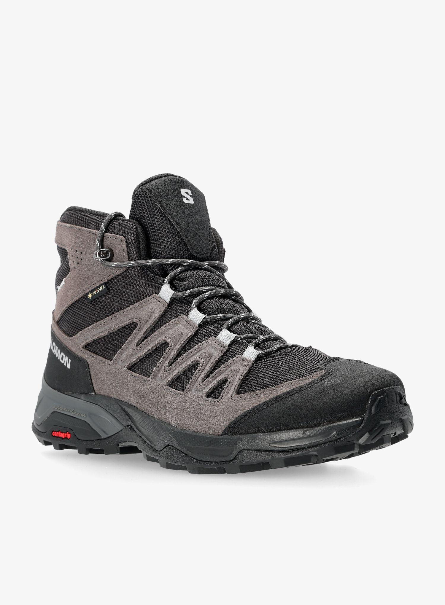 GORE TEX čevlji Salomon X Ward Leather Mid Gtx - phantom/black/magnet