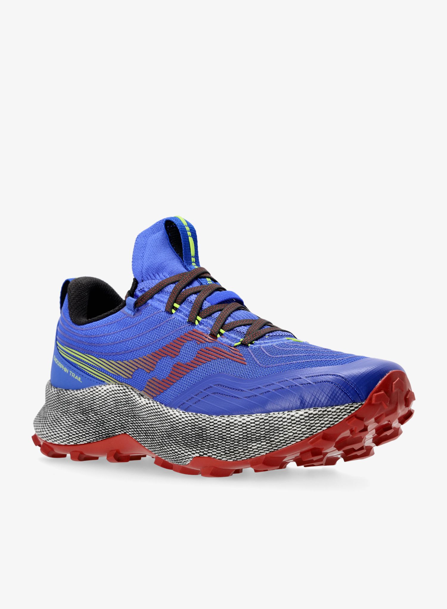 Moški tekaški čevlji Saucony Endorphin Trail - blue raz/spice