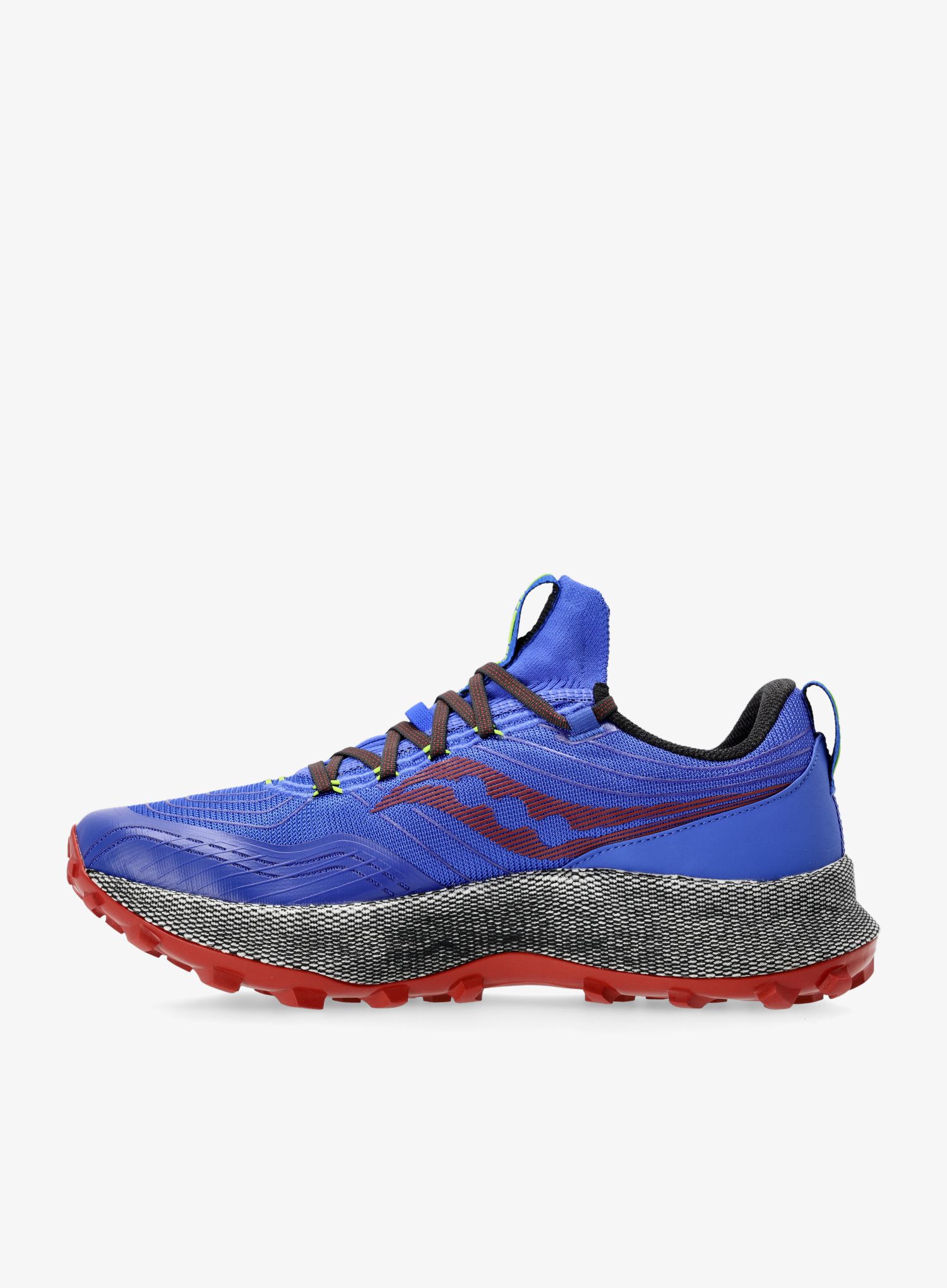 Moški tekaški čevlji Saucony Endorphin Trail - blue raz/spice