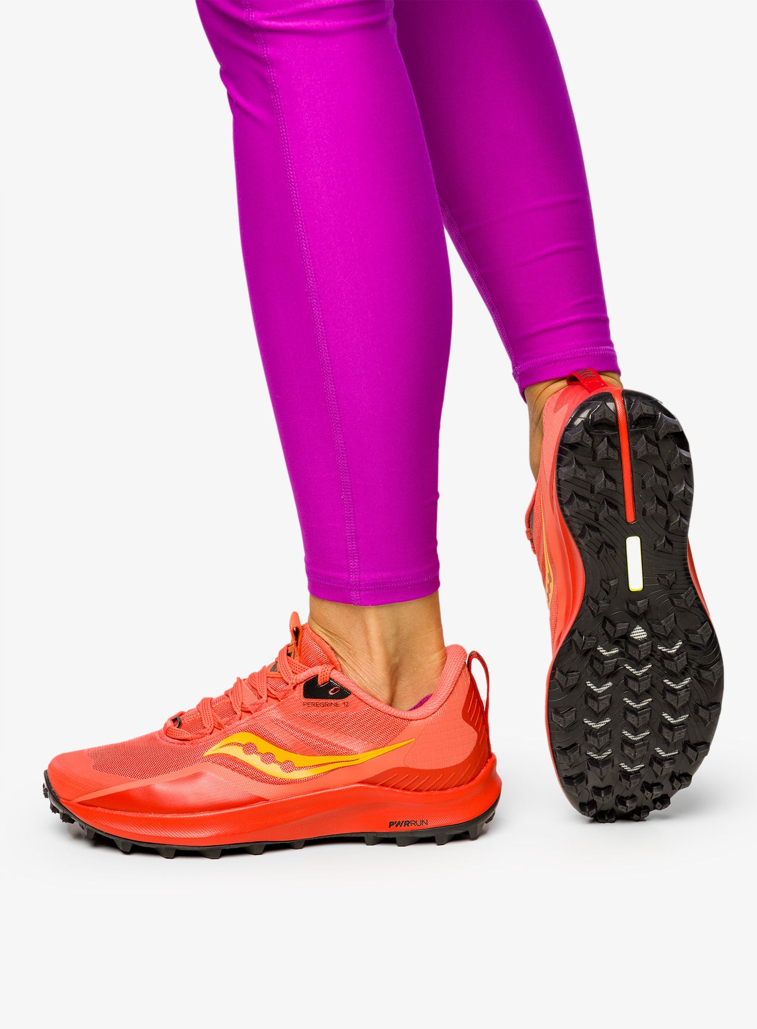 Ženski tekaški čevlji Saucony Peregrine 12 - coral/redrock