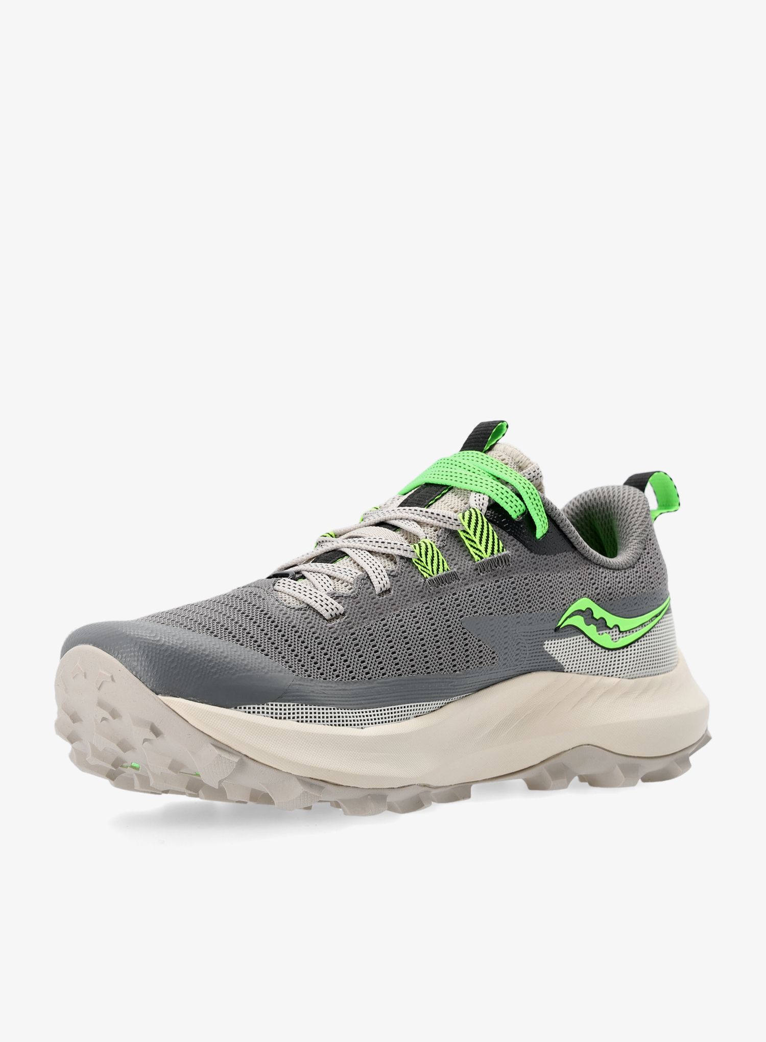 Ženski tekaški čevlji Saucony Peregrine 13 - gravel/slime