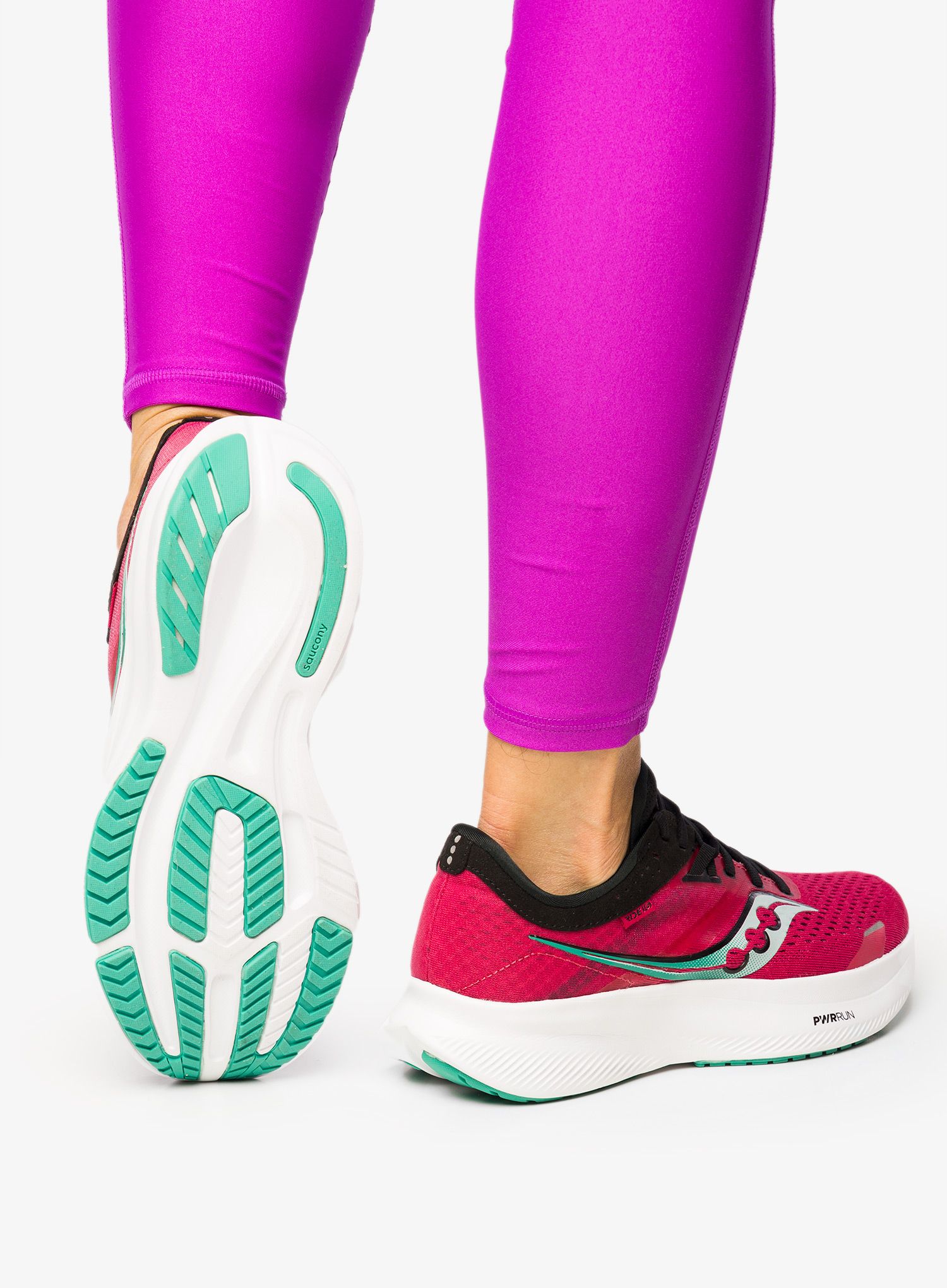 Ženski tekaški čevlji Saucony Ride 16  - rose/black
