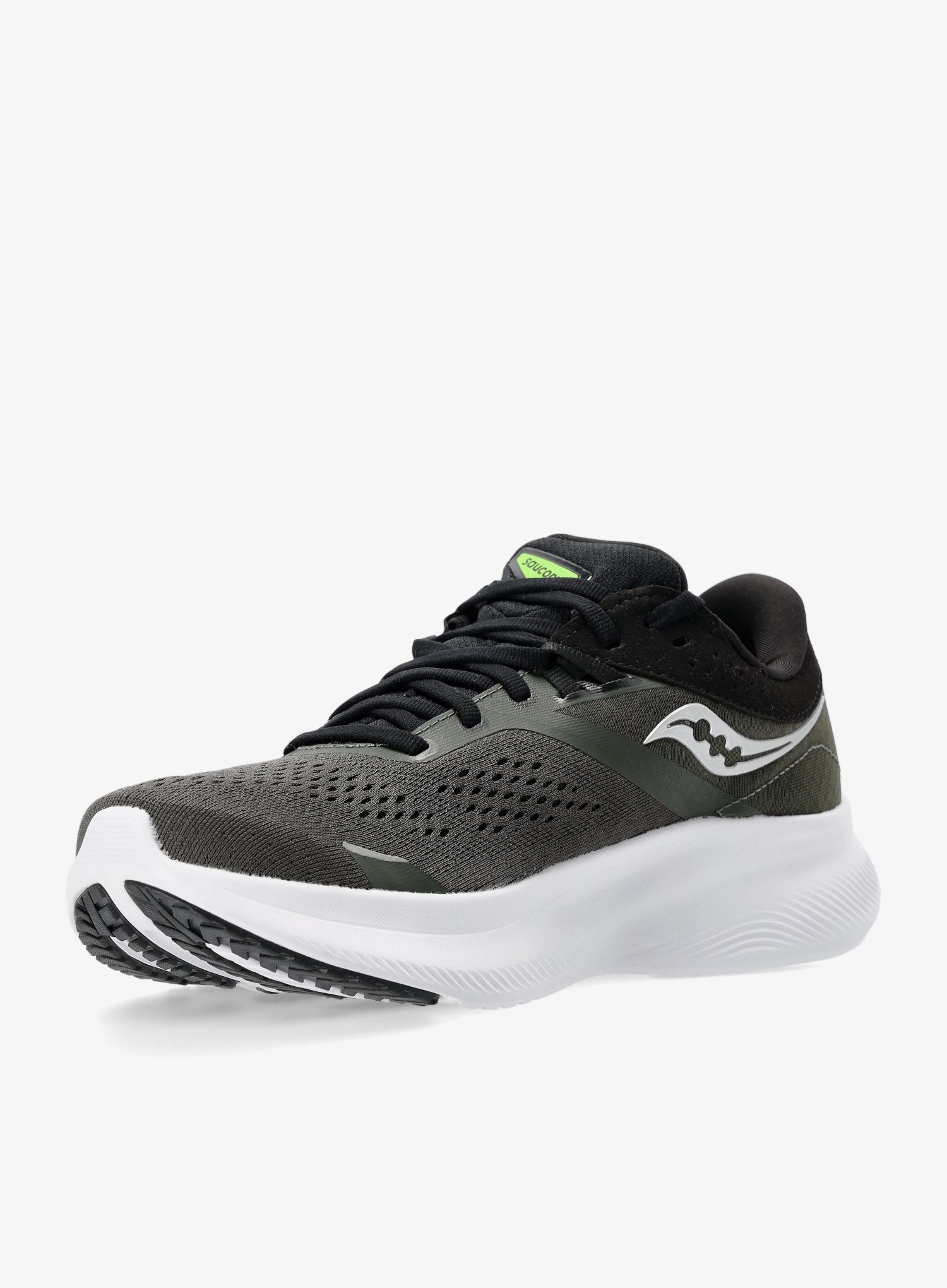 Moški tekaški čevlji Saucony Ride 16 - umbra/slime