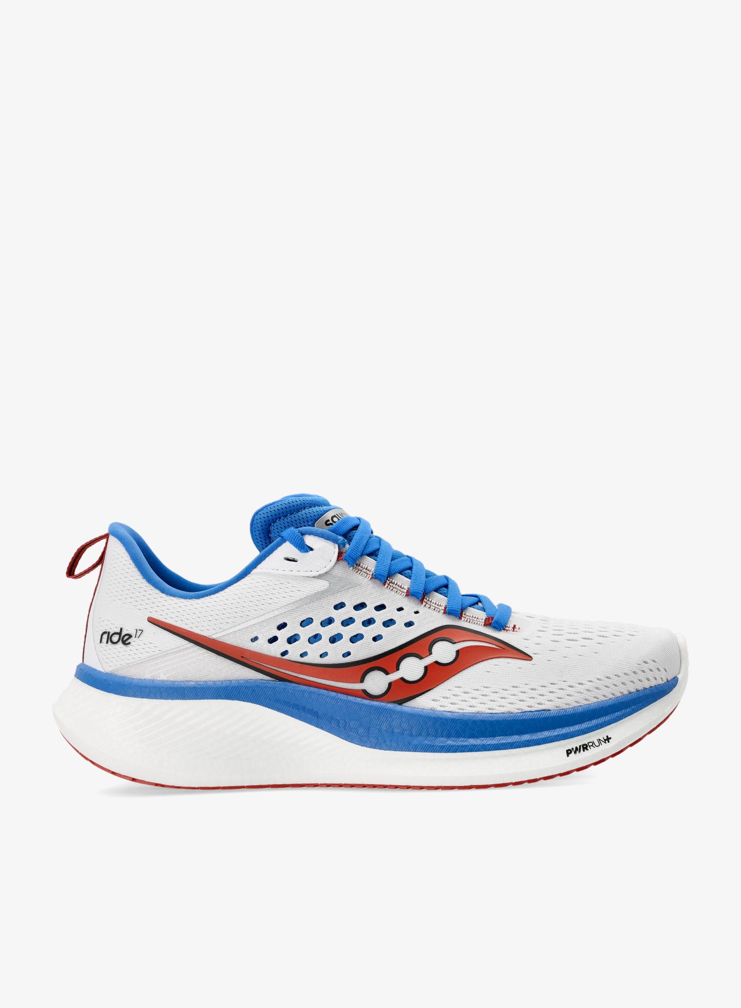 Moški tekaški čevlji Saucony Ride 17 - white/cobalt