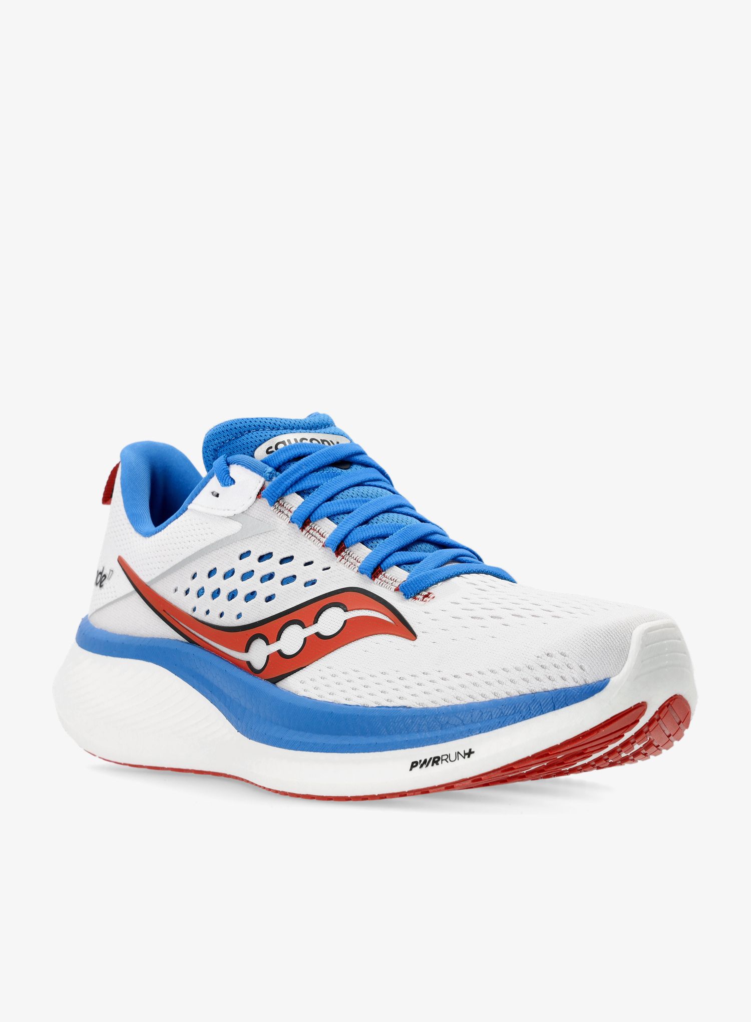 Moški tekaški čevlji Saucony Ride 17 - white/cobalt