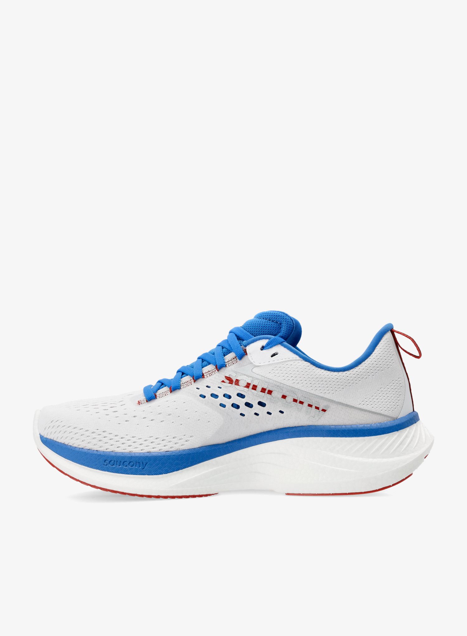 Moški tekaški čevlji Saucony Ride 17 - white/cobalt