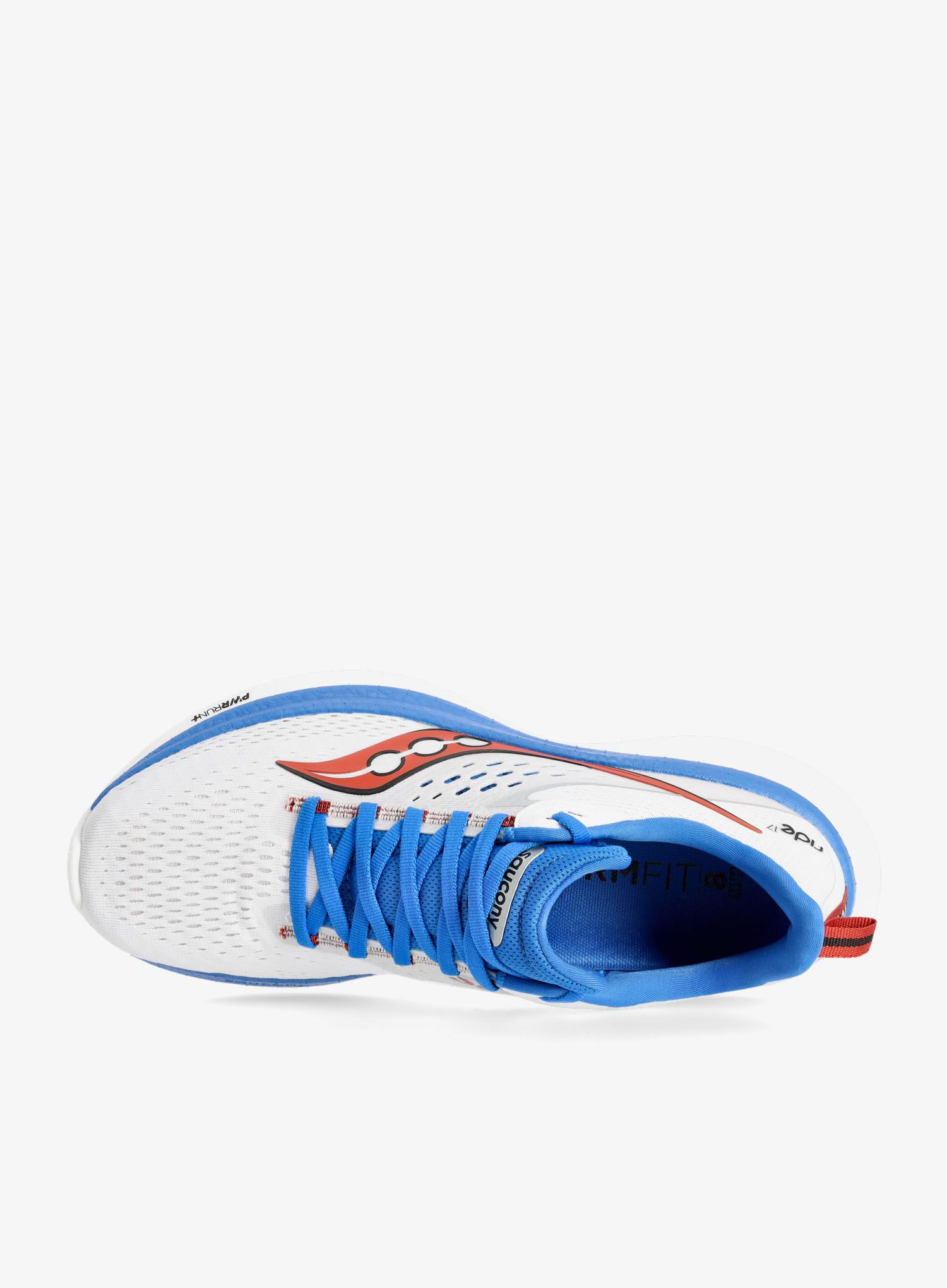 Moški tekaški čevlji Saucony Ride 17 - white/cobalt