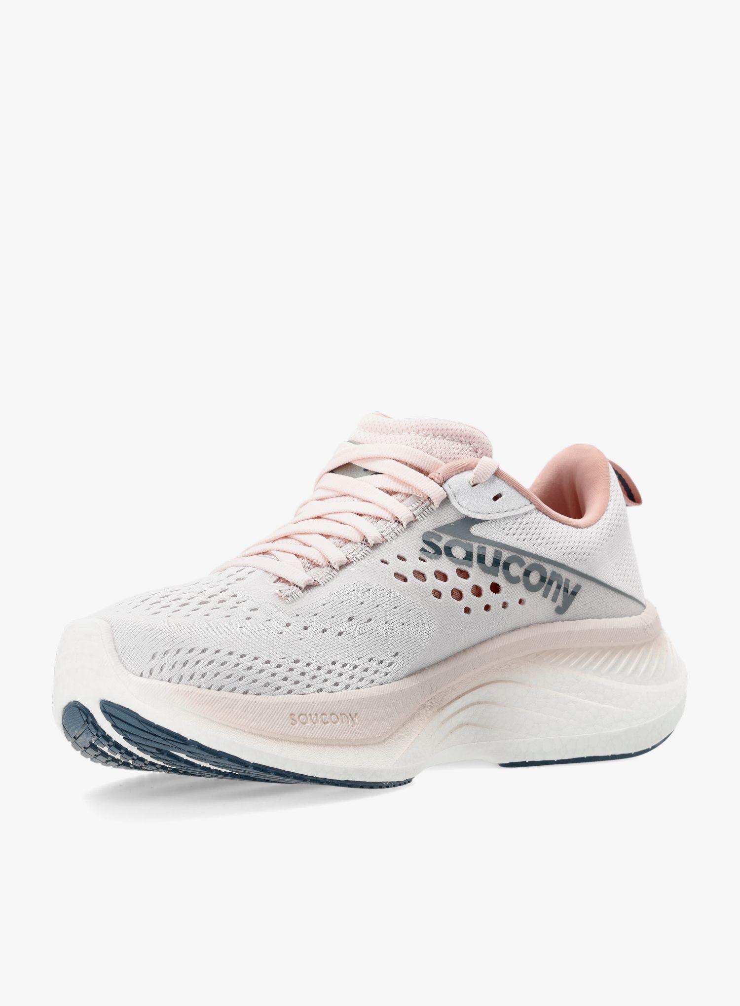 Ženski tekaški čevlji Saucony Ride 17 - white/lotus