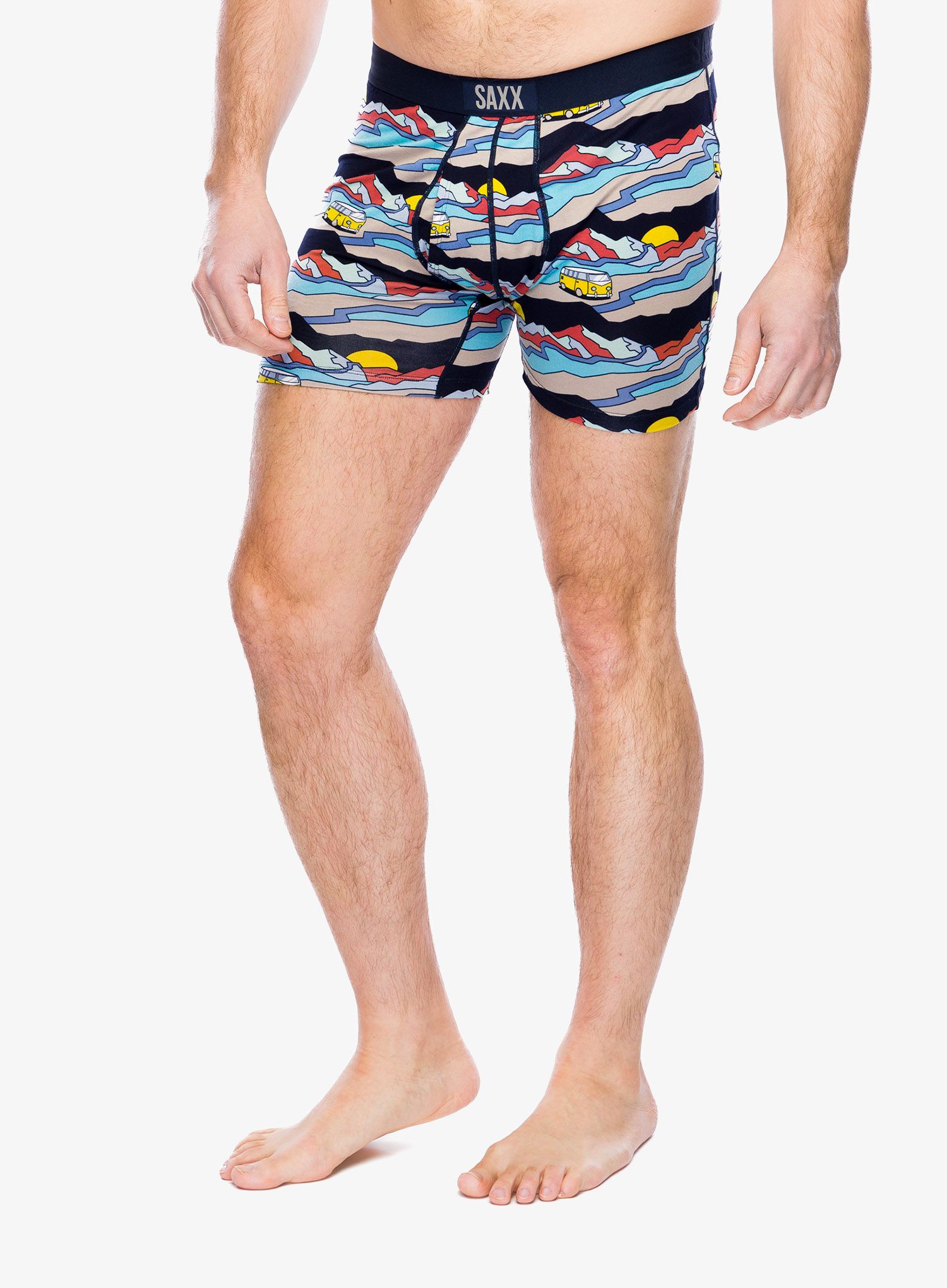 Boksarice Saxx Ultra Super Soft Boxer Brief Fly - cabin fever/multi