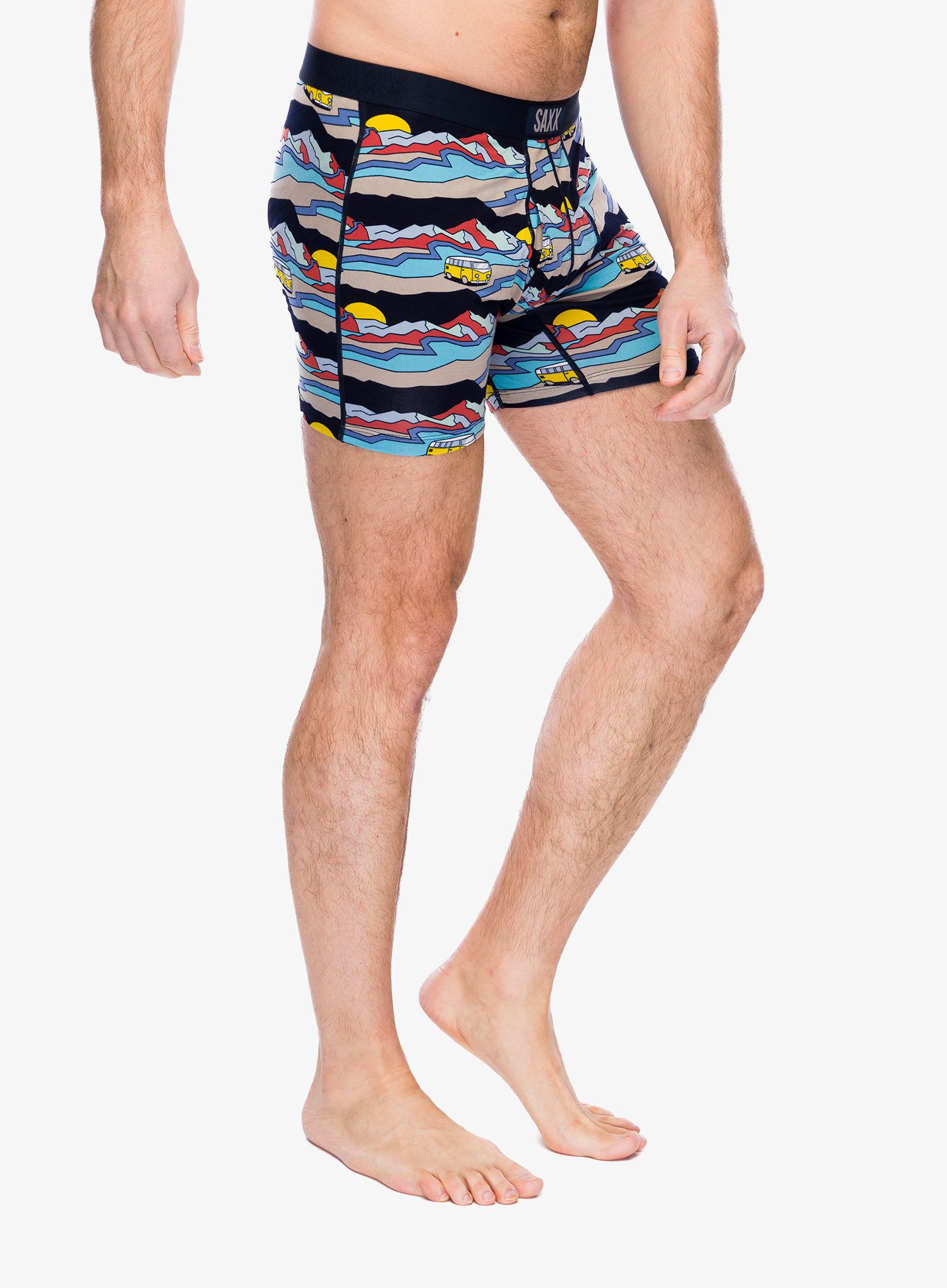 Boksarice Saxx Ultra Super Soft Boxer Brief Fly - cabin fever/multi
