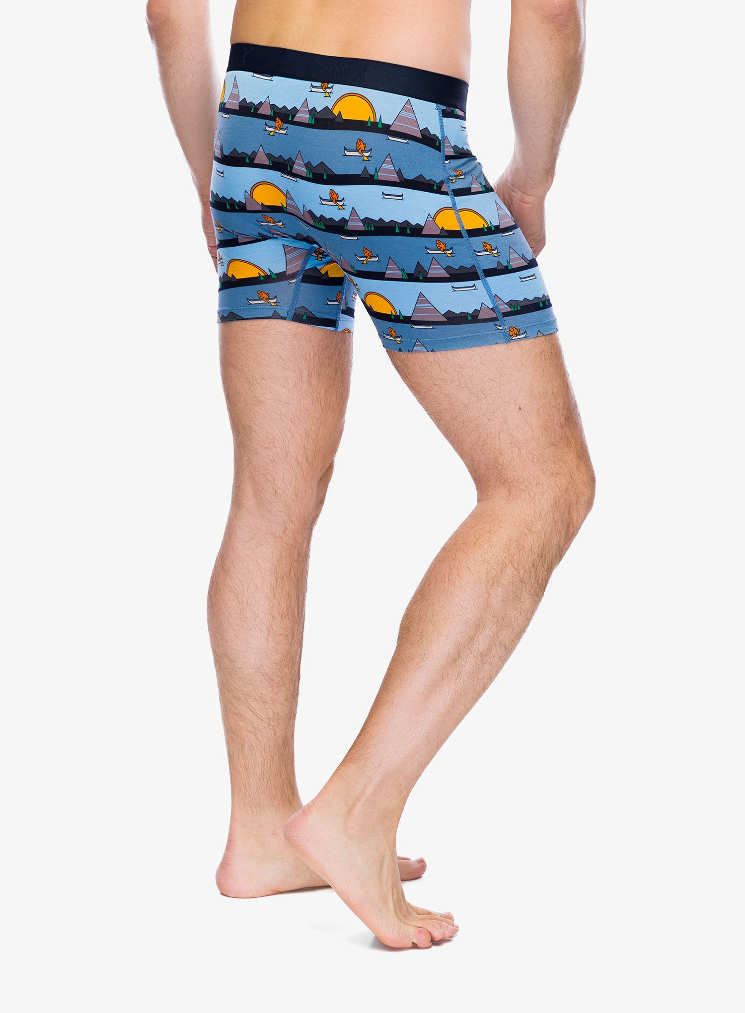 Boksarice Saxx Ultra Super Soft Boxer Brief Fly - lazy river/blue