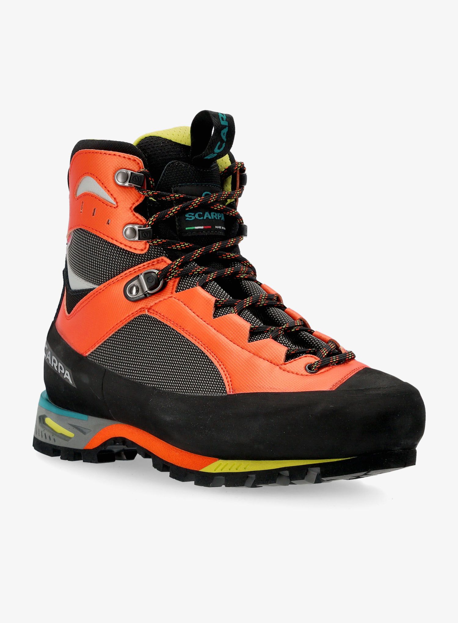 Moški planinski čevlji Scarpa Charmoz HD - shark/orange