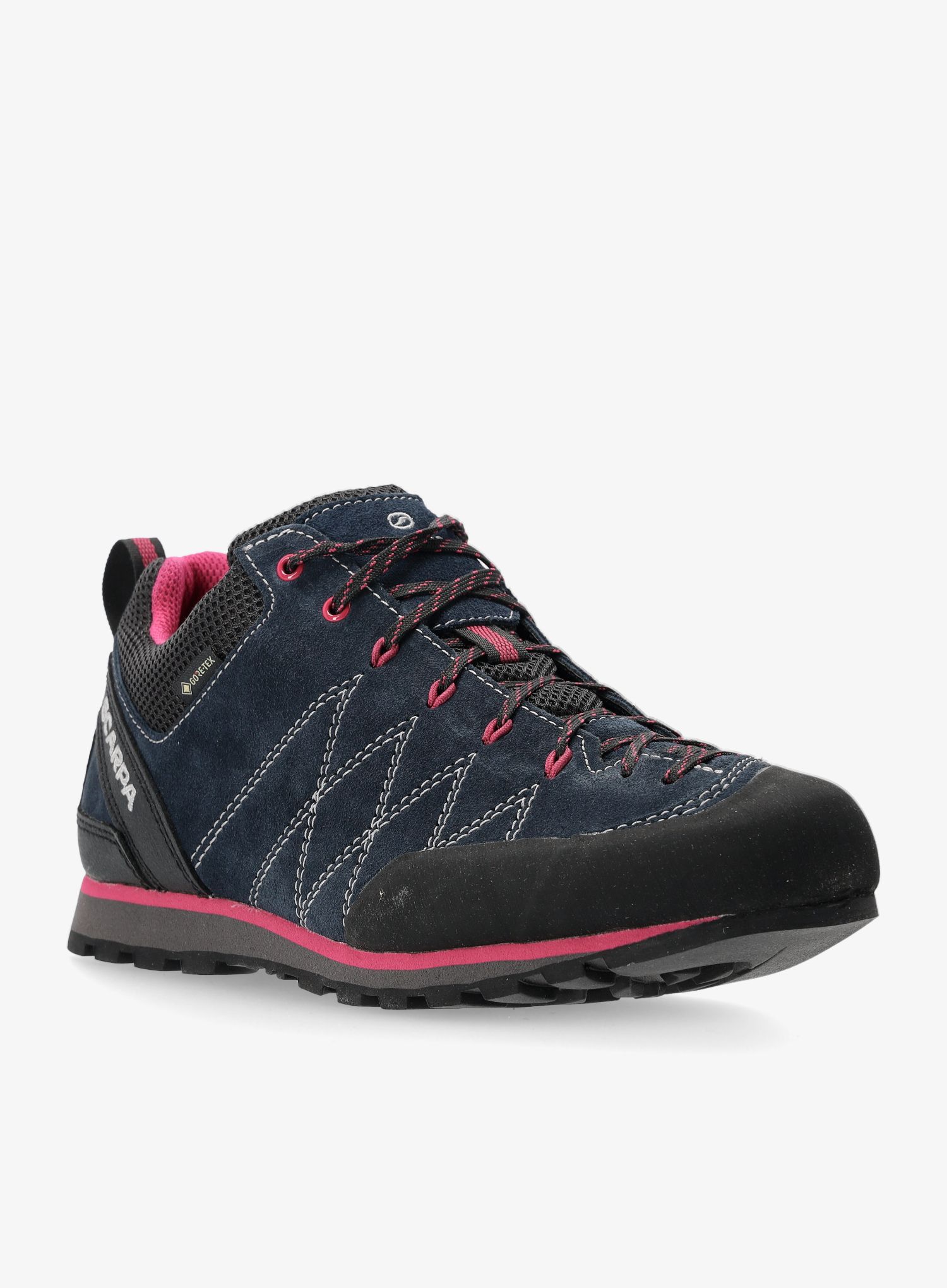 Ženski pristopni čevlji Scarpa Crux GTX - ombre blue/cherry