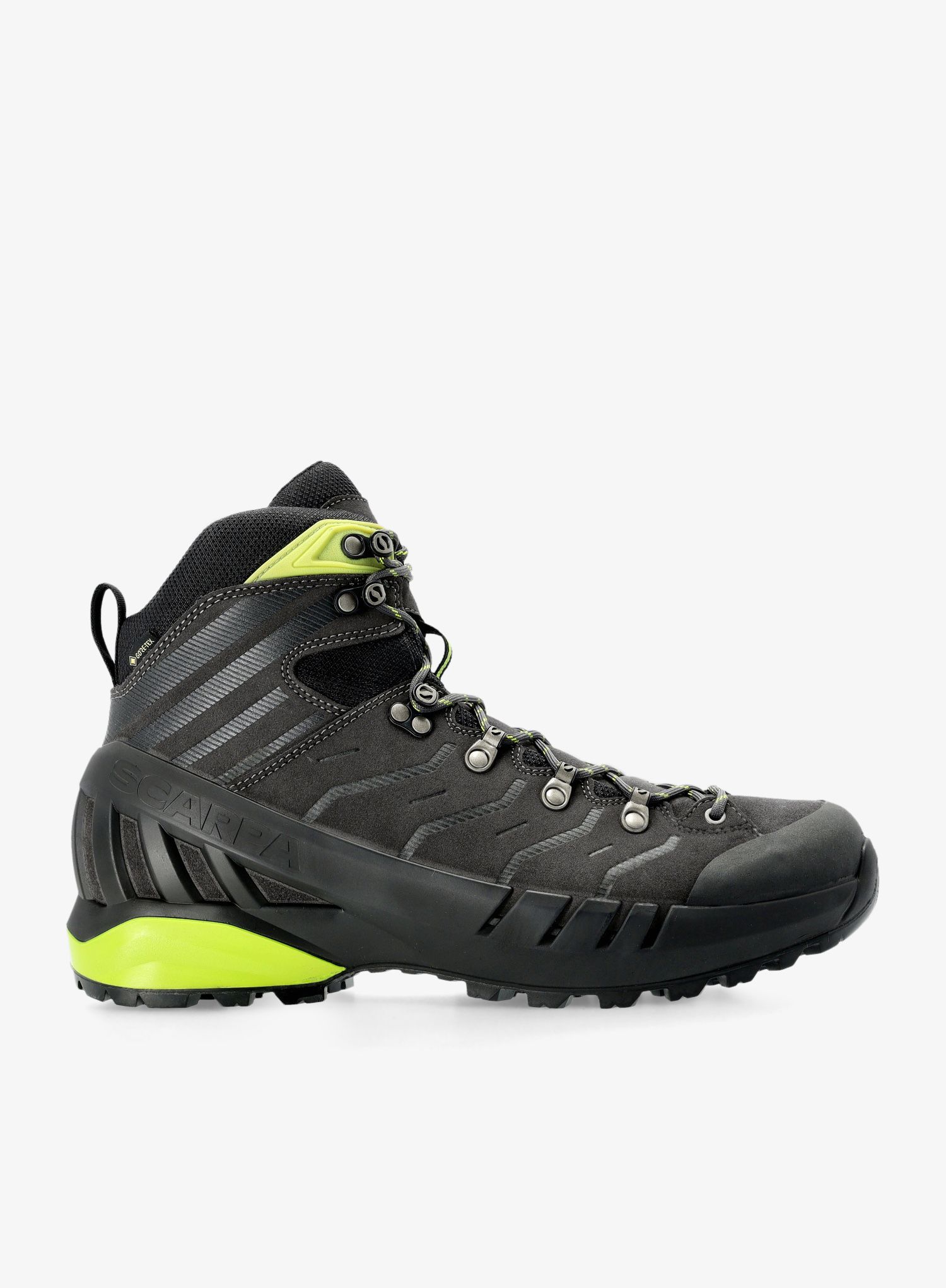 Moški pohodniški čevlji Scarpa Cyclone S GTX - shark/lime