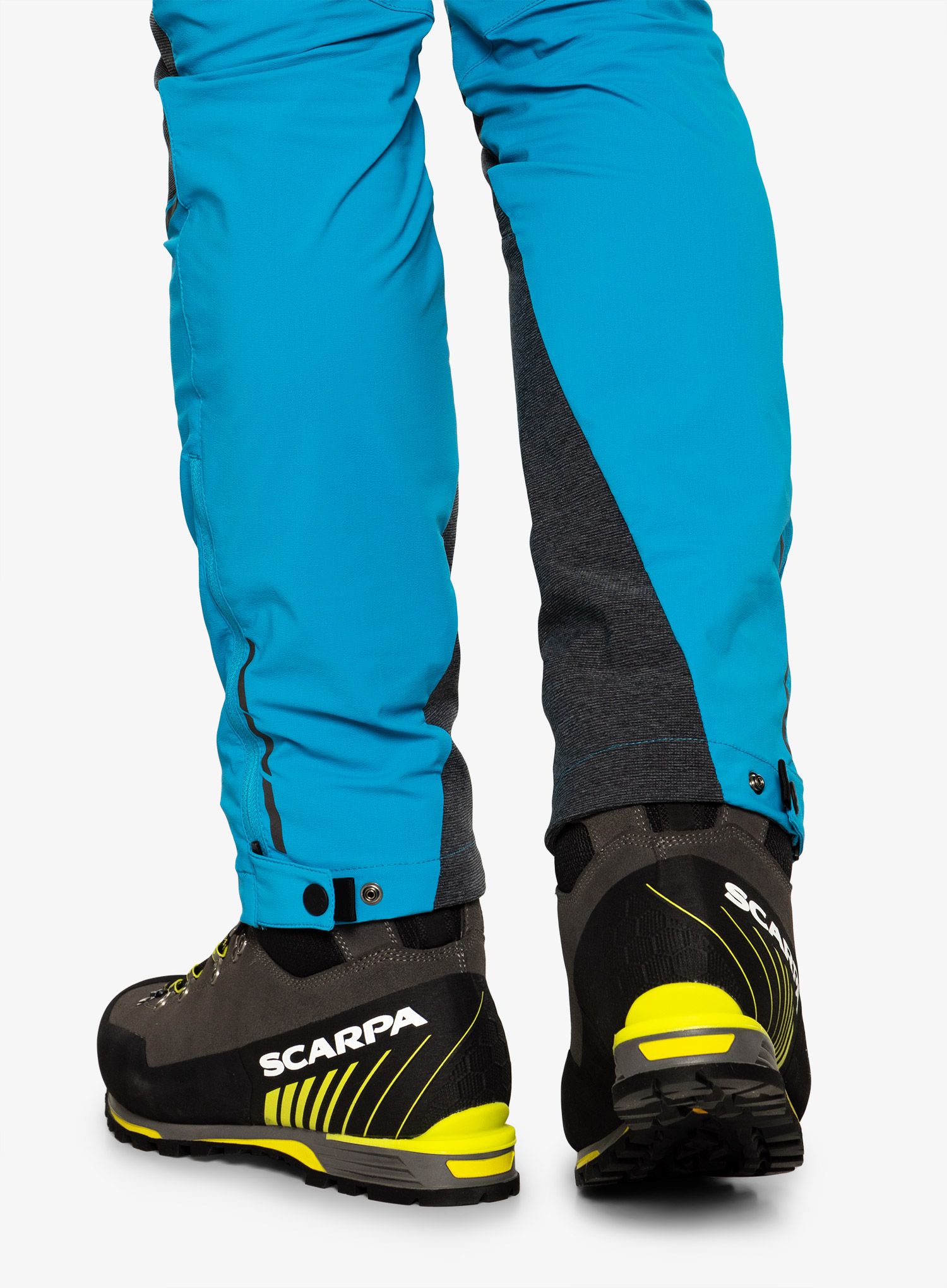 Moški planinski čevlji Scarpa Manta Tech GTX - shark/lime