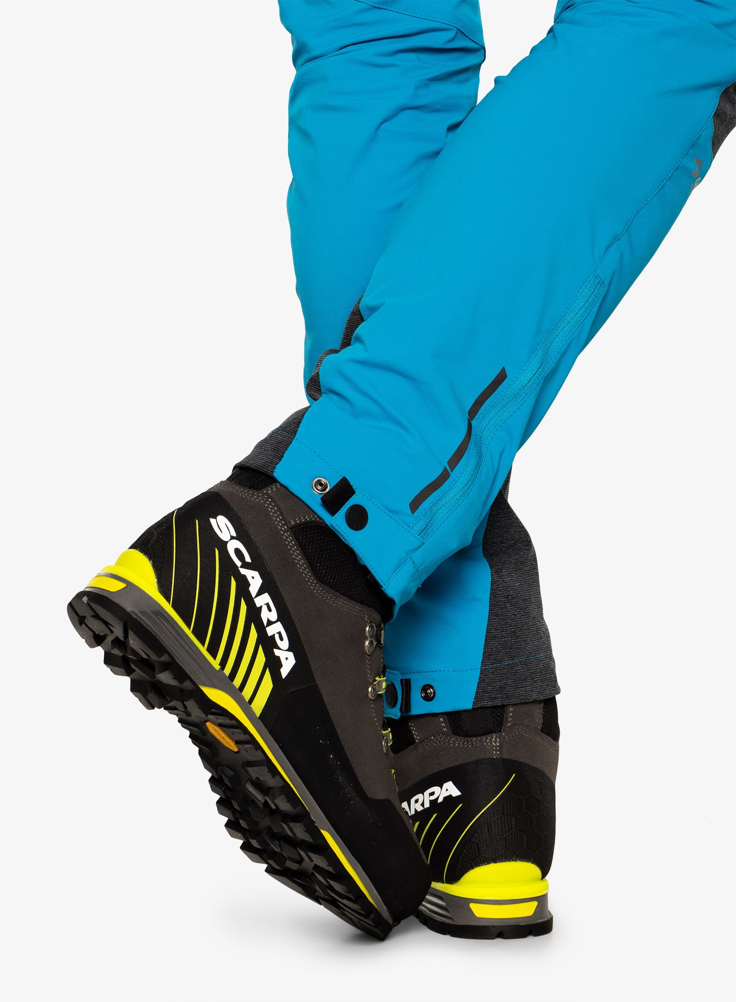 Moški planinski čevlji Scarpa Manta Tech GTX - shark/lime