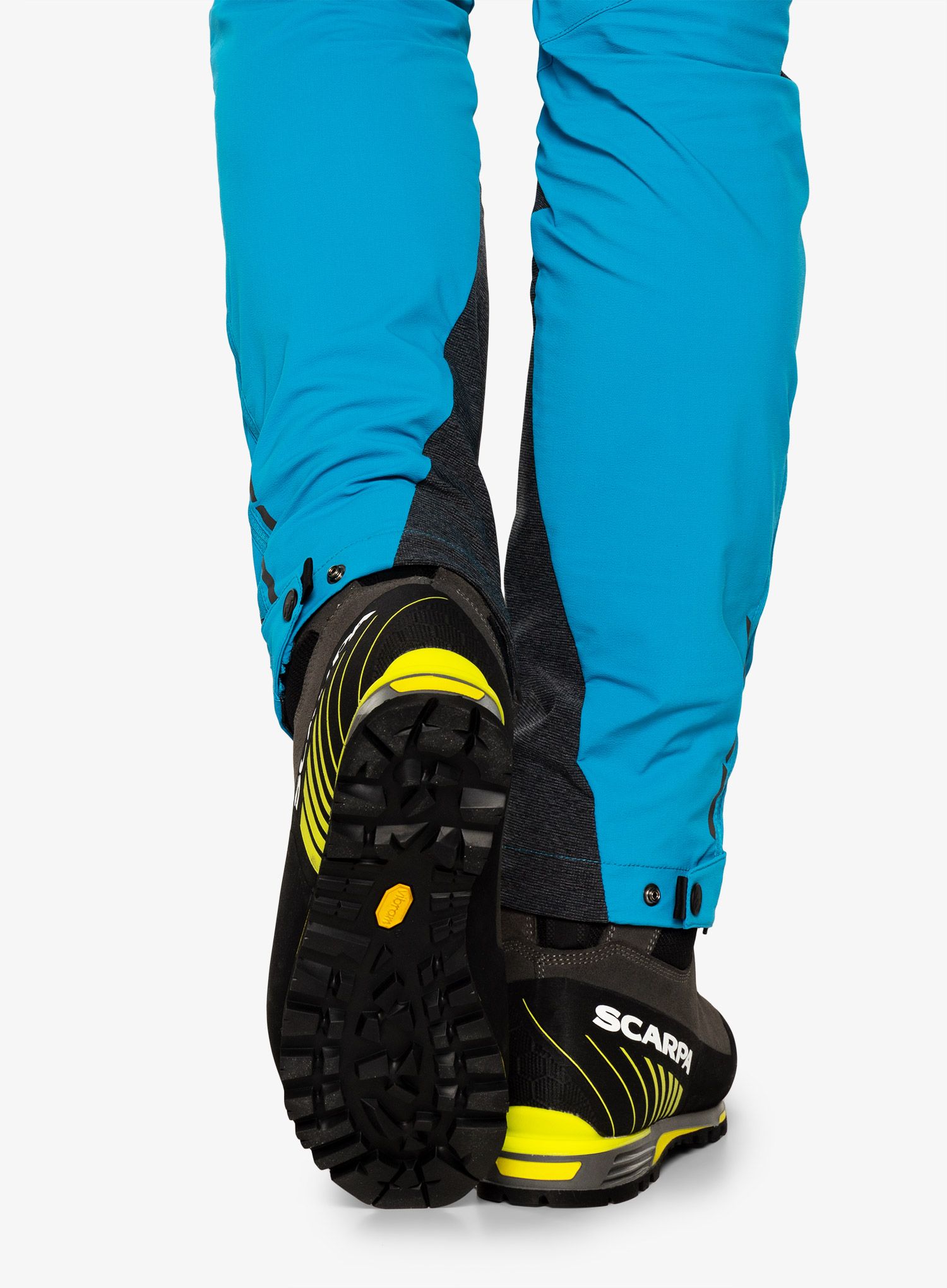 Moški planinski čevlji Scarpa Manta Tech GTX - shark/lime
