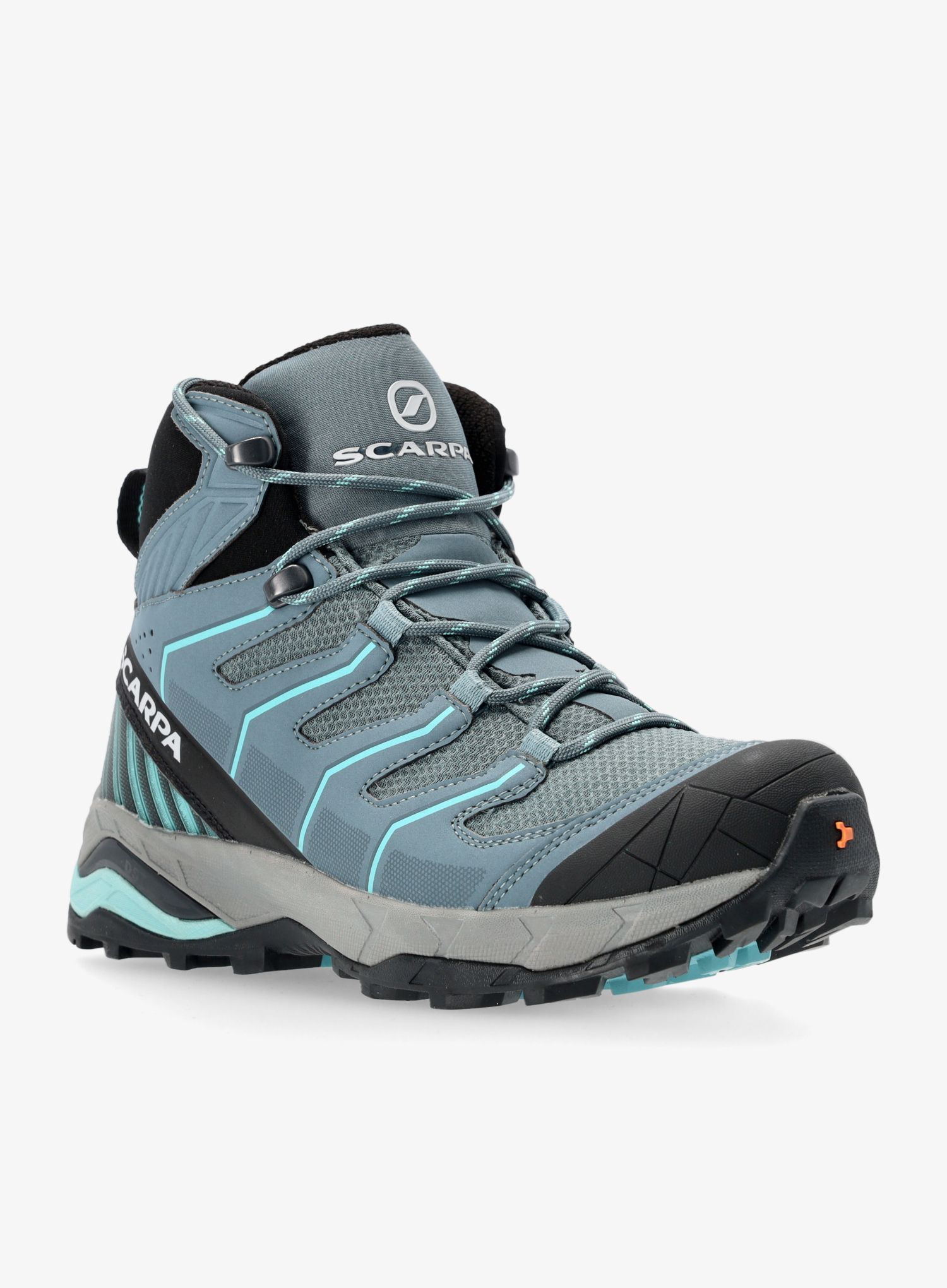 Ženski pohodniški čevlji Scarpa Maverick Mid GTX - storm gray/aqua