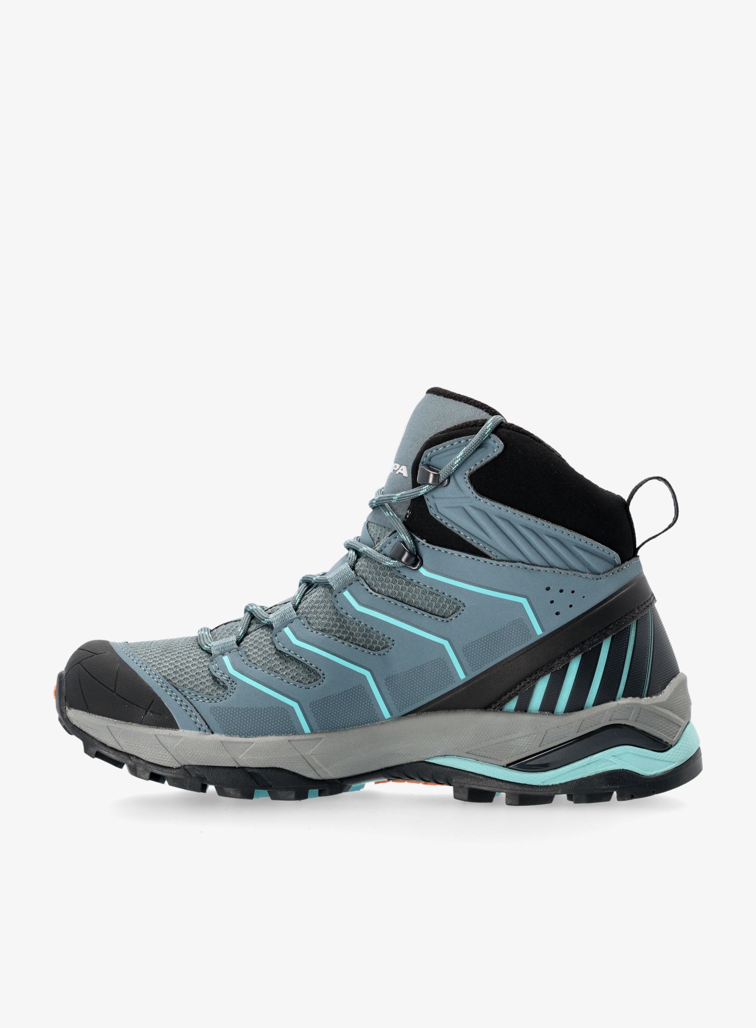Ženski pohodniški čevlji Scarpa Maverick Mid GTX - storm gray/aqua