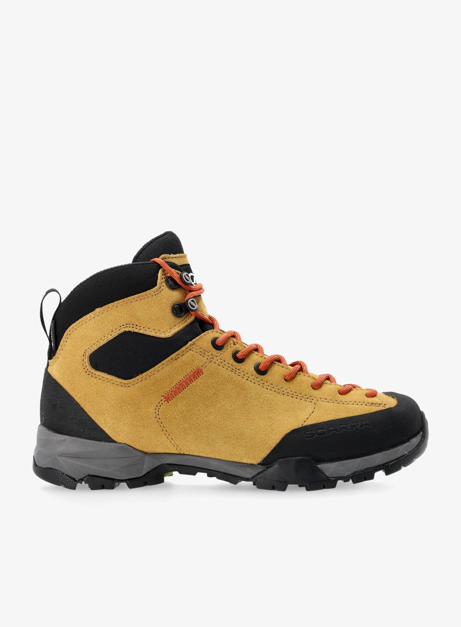 Ženski visoki pohodniški čevlji Scarpa Mojito Hike GTX - rust/ocra