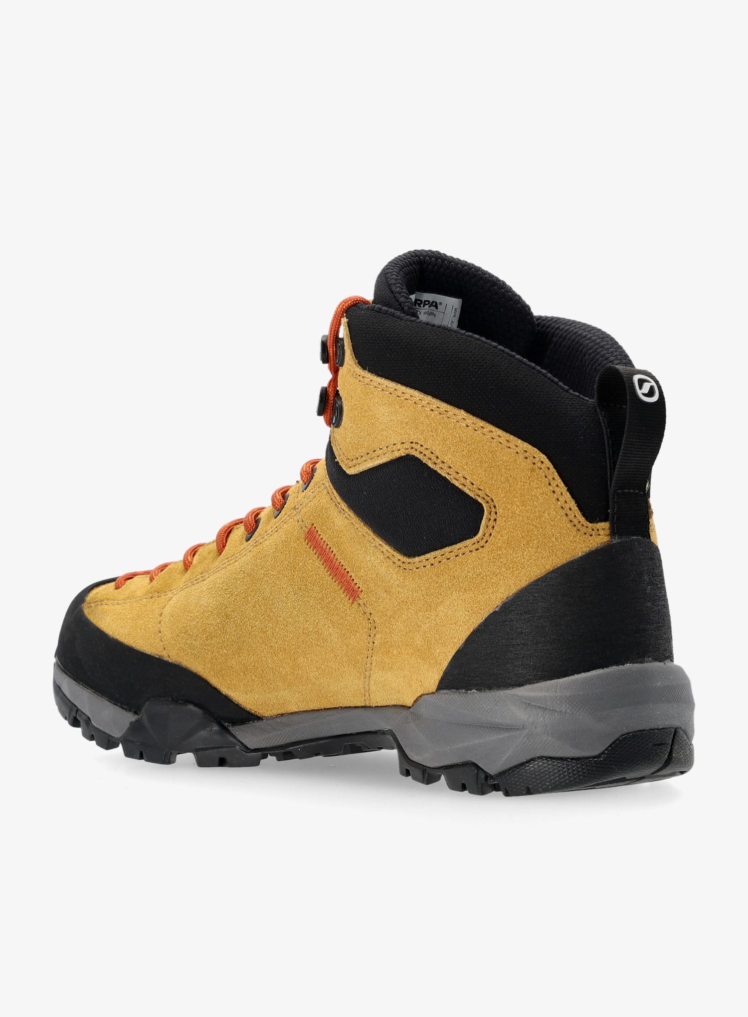 Ženski visoki pohodniški čevlji Scarpa Mojito Hike GTX - rust/ocra