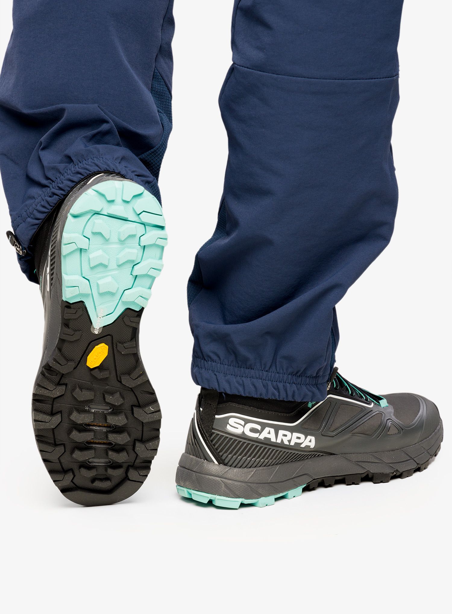 Ženski pristopni čevlji Scarpa Rapid Mid GTX - anthracite/turquoise
