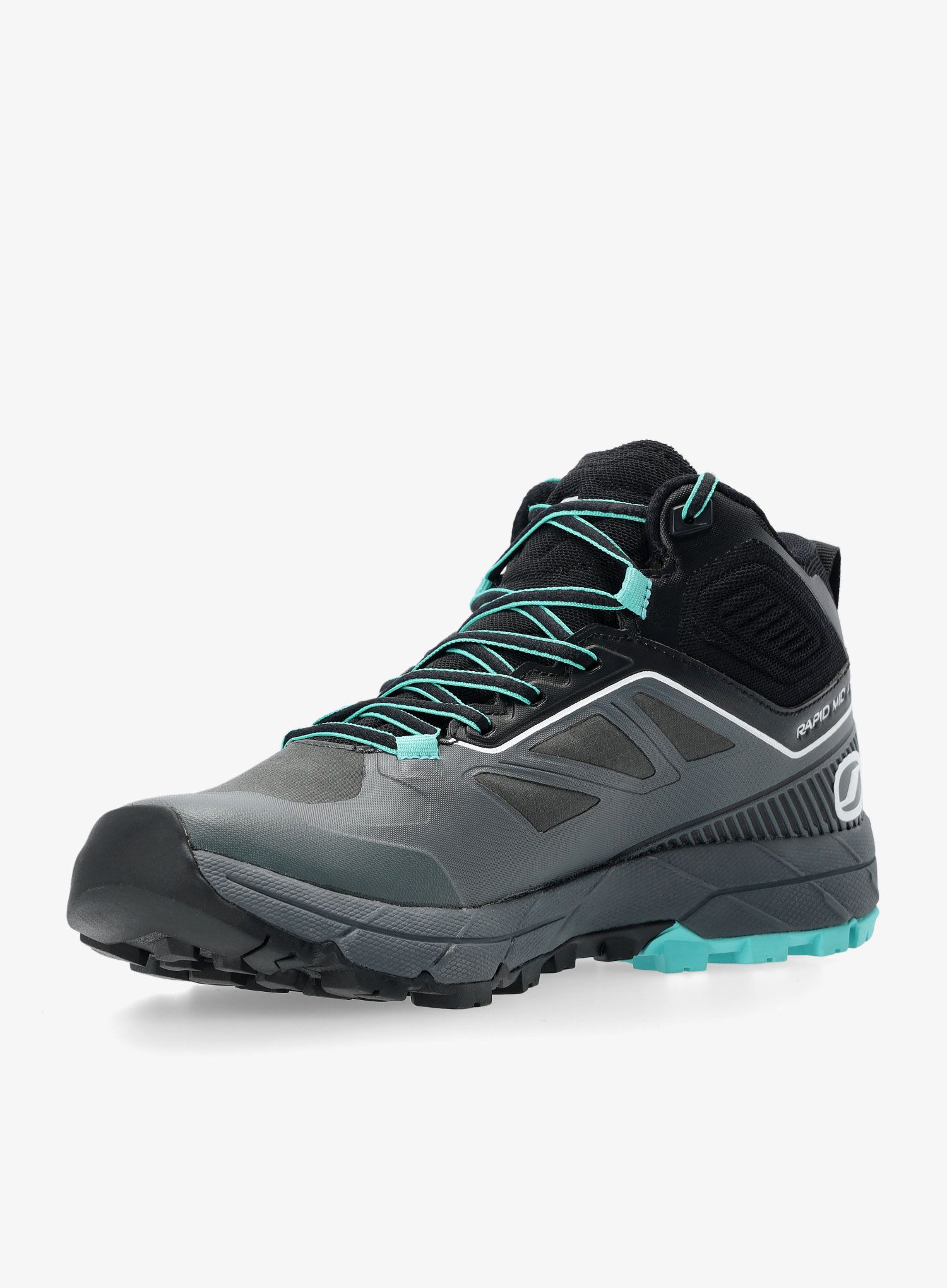 Ženski pristopni čevlji Scarpa Rapid Mid GTX - ant/turquoise