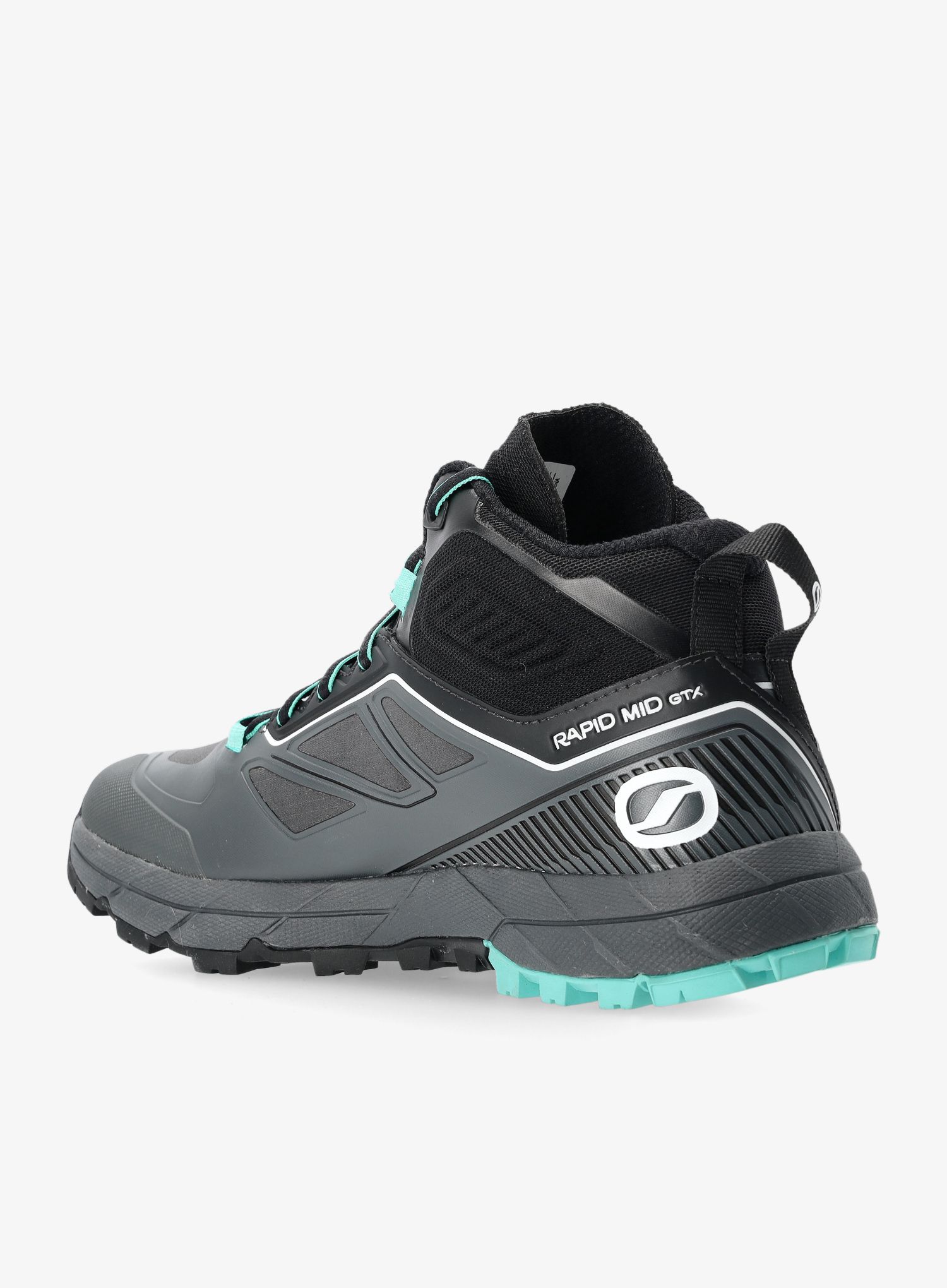Ženski pristopni čevlji Scarpa Rapid Mid GTX - anthracite/turquoise