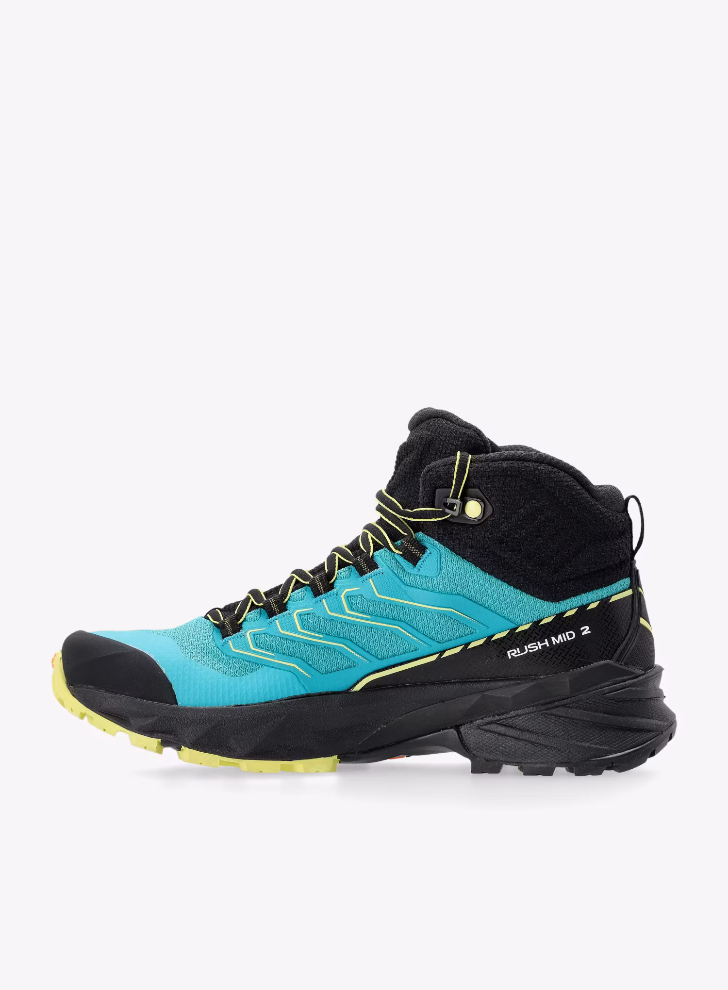 Ženski visoki pohodniški čevlji Scarpa Rush 2 Mid GTX - baltic blue/sunny lime