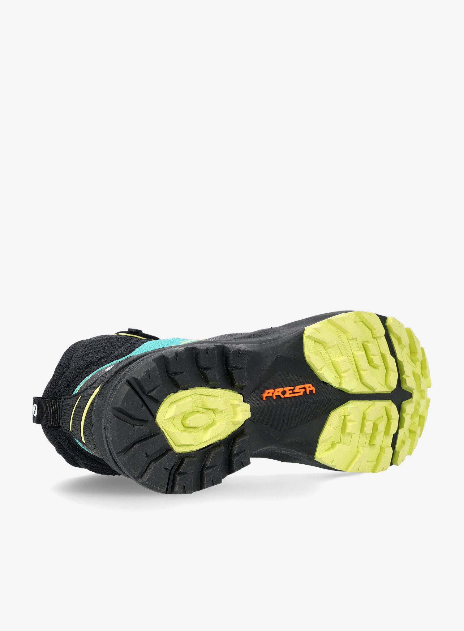 Ženski visoki pohodniški čevlji Scarpa Rush 2 Mid GTX - baltic blue/sunny lime