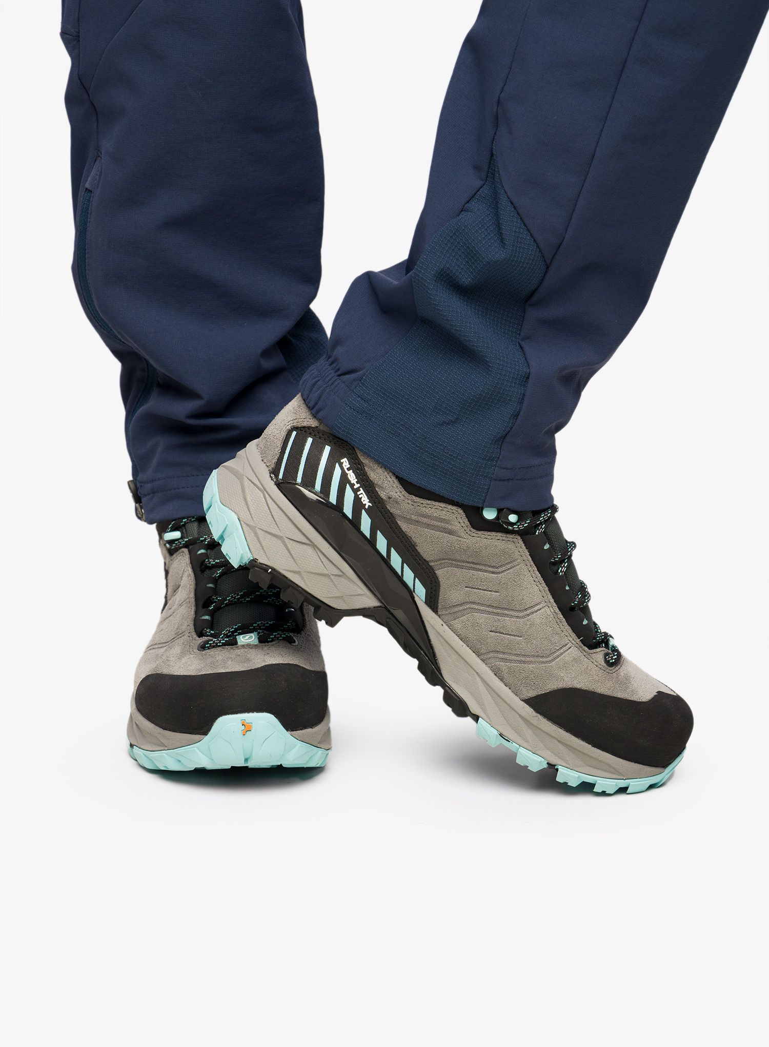 Ženski GORE-TEX čevlji Scarpa Rush TRK GTX - midgray/aqua/aqua