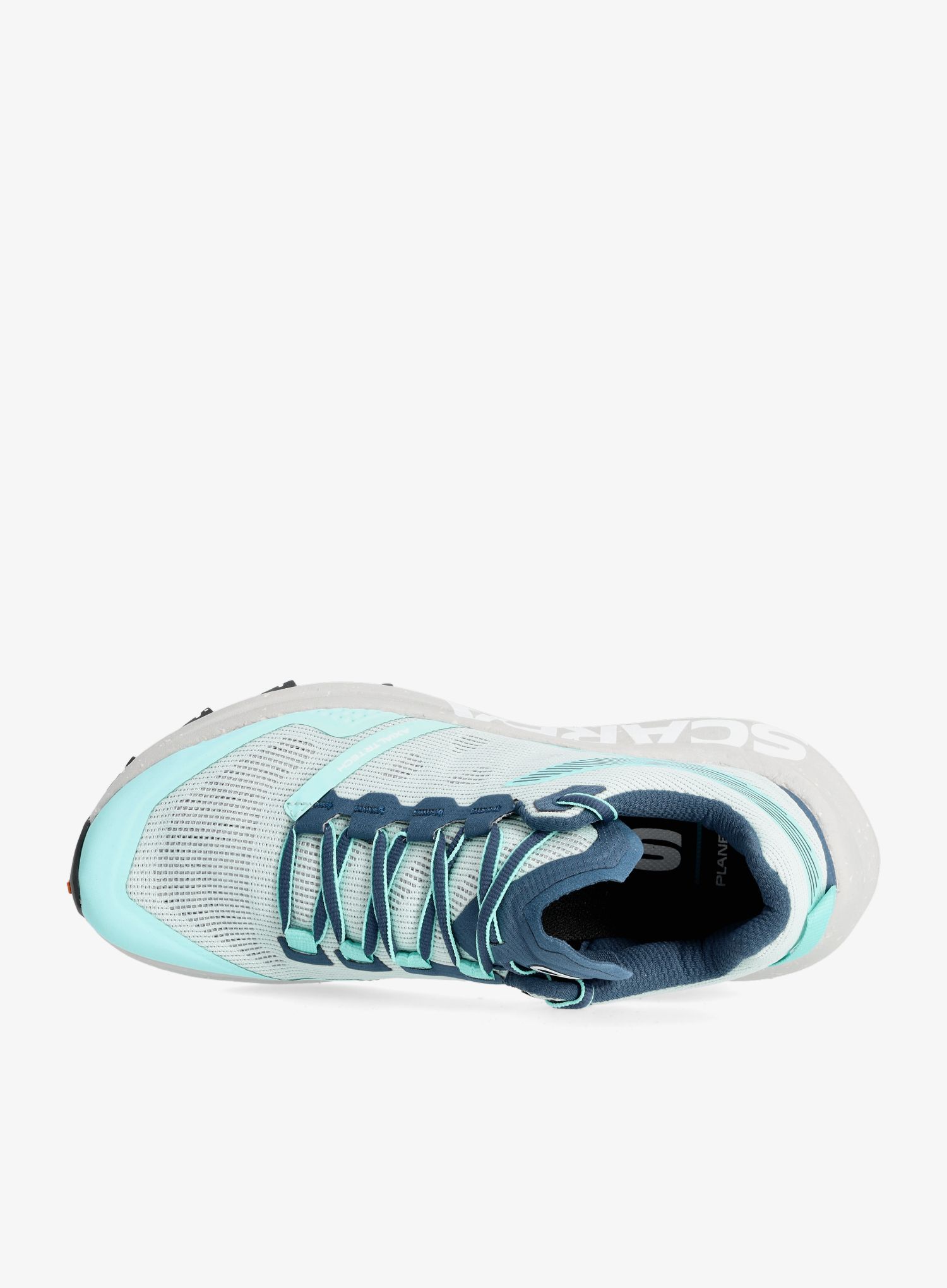 Ženski tekaški čevlji Scarpa Spin Planet - aqua/nile blue