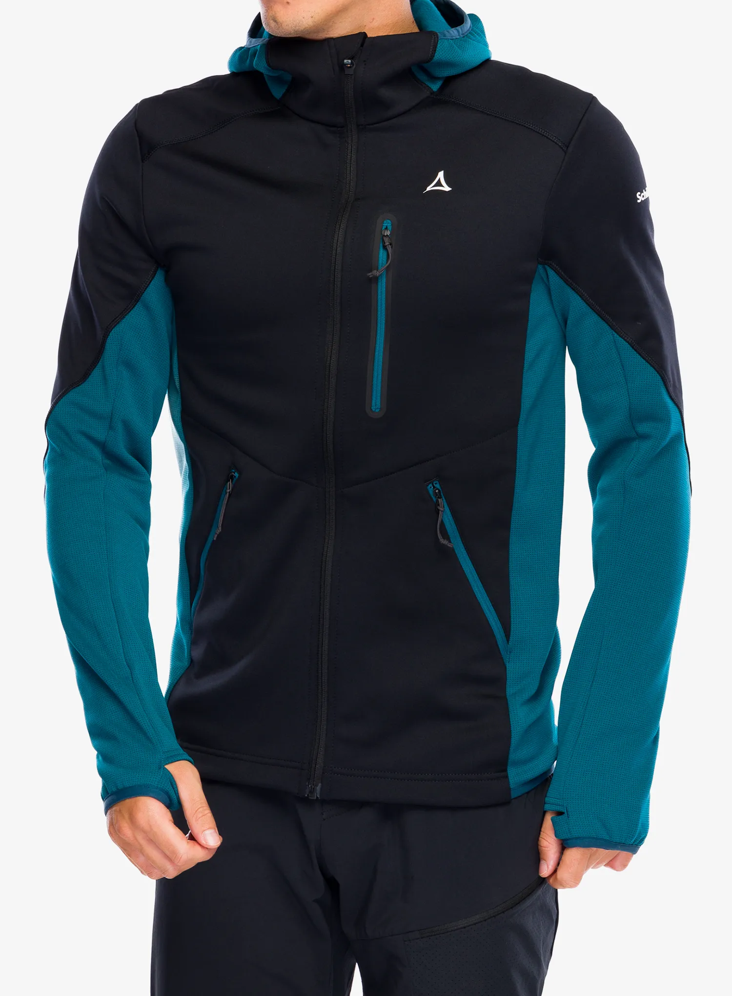 Jopica s kapuco Schoffel Fleece Hoody Lodron - black