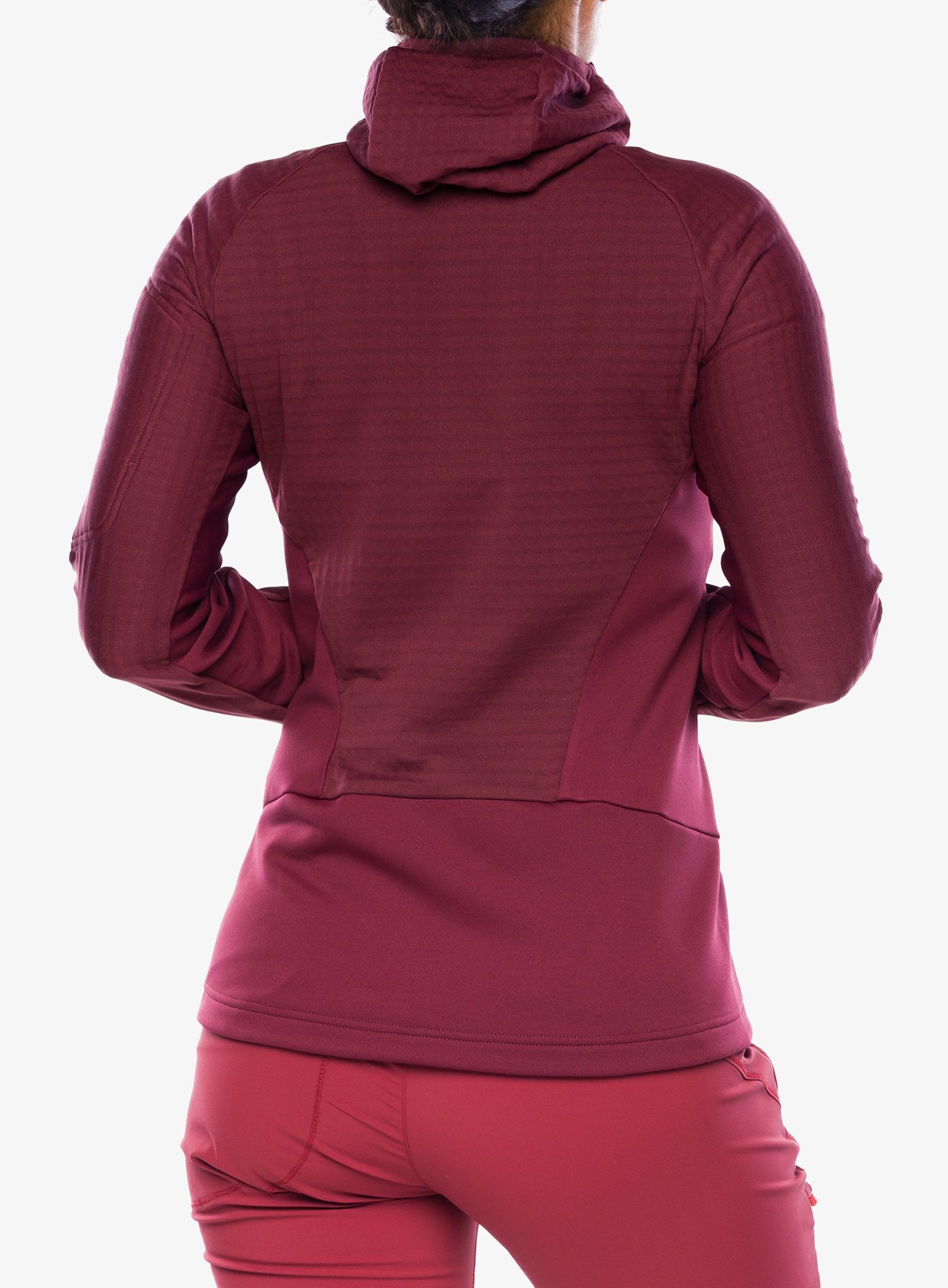 Ženska jopica Schoffel Fleece Hoody Rotbach - dark burgundy