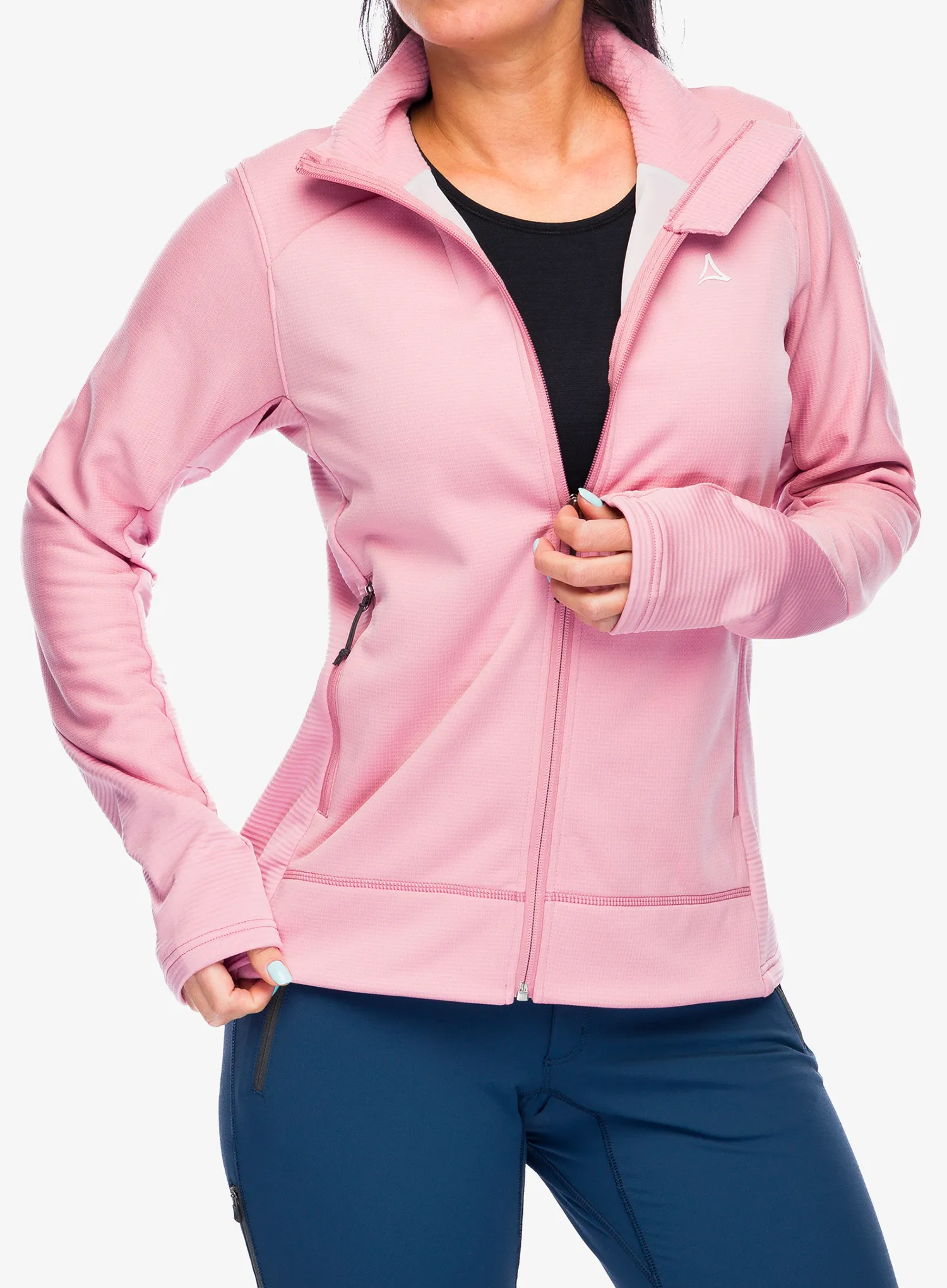 Ženska jopica z zadrgo Schoffel Fleece Style Tiefen - viola