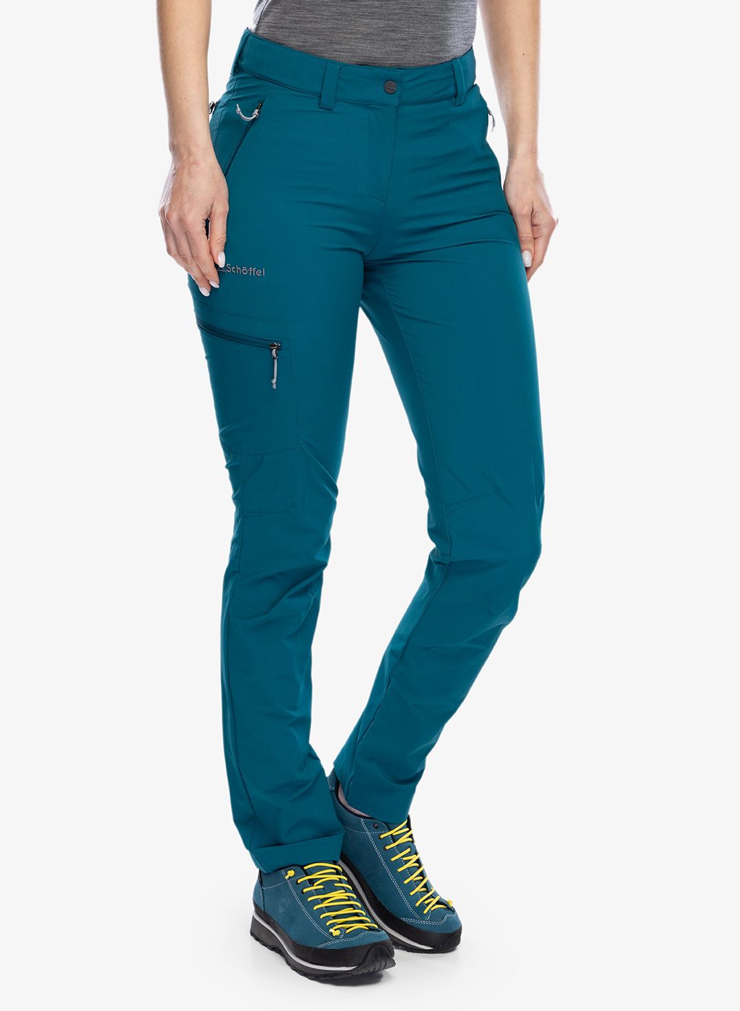 Ženske pohodniške hlače Schoffel Pants Ascona - quartz