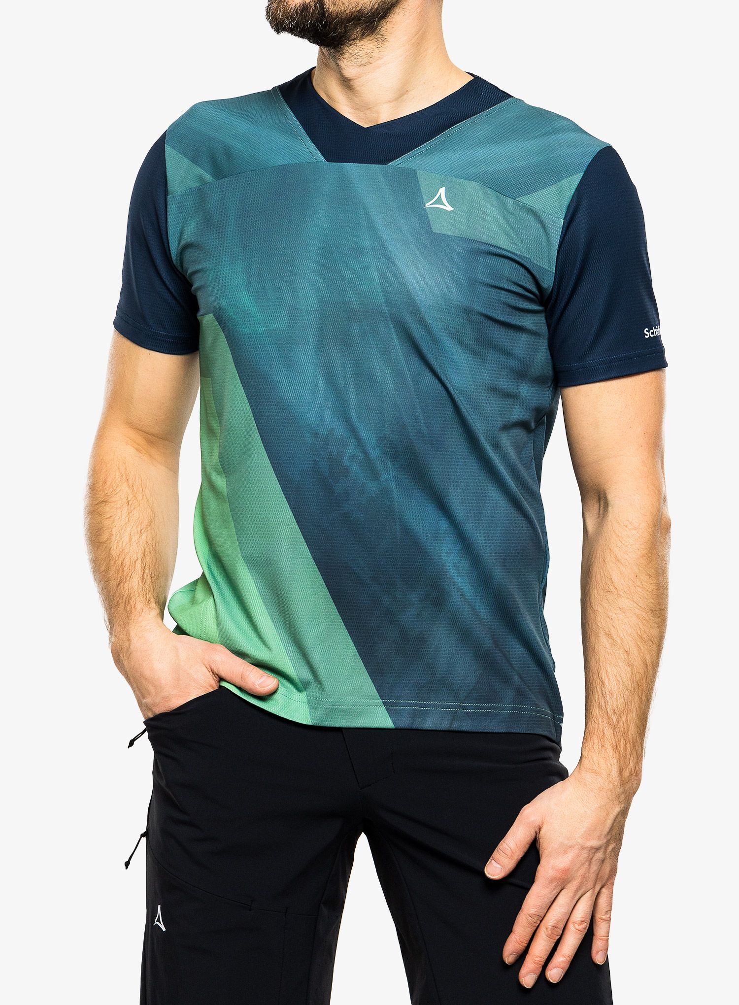 Kolesarska majica Schoffel Shirt Runcatrail - matcha mint