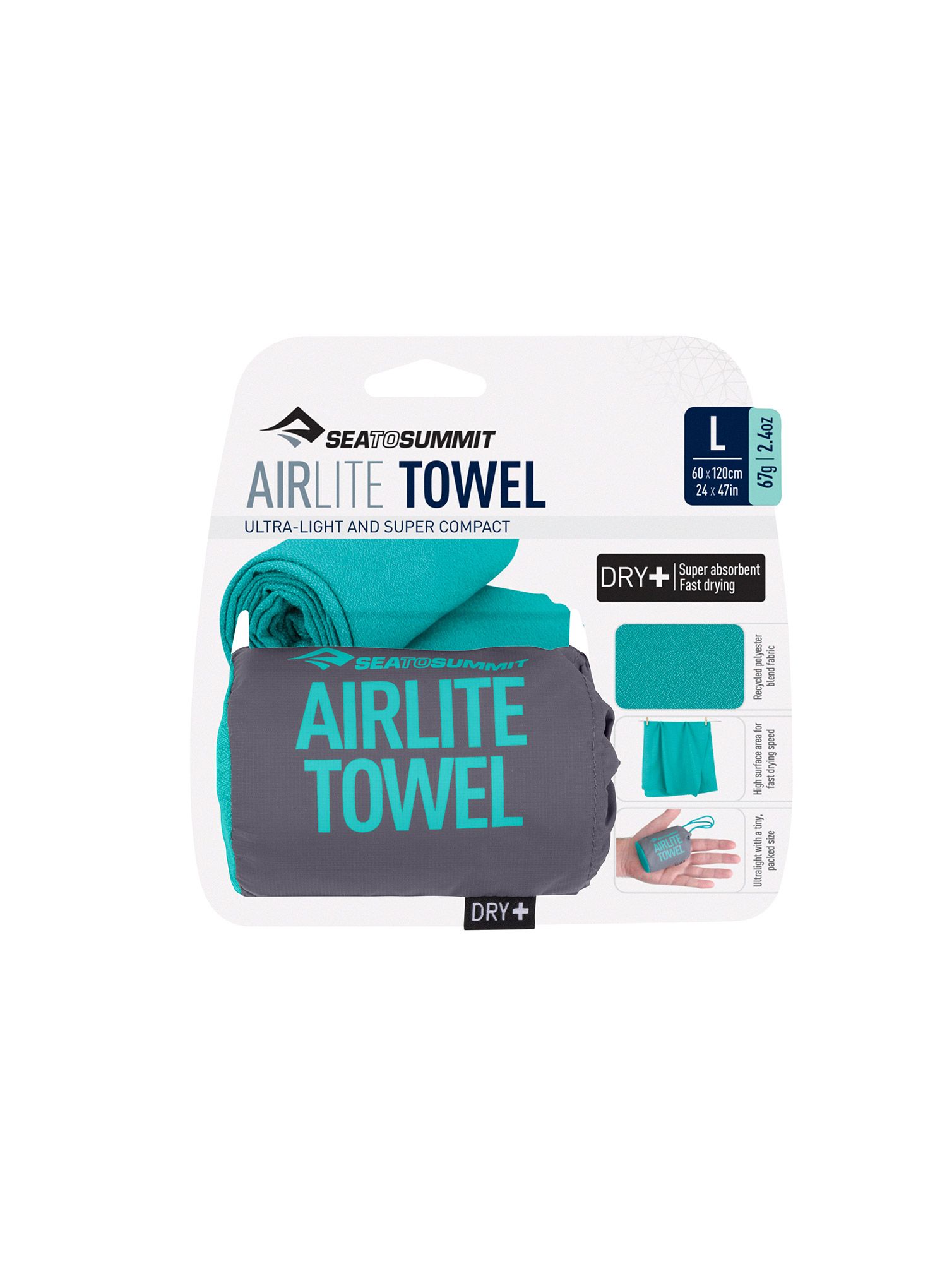 Hitrosušeča brisača Sea To Summit Airlite Towel Large - baltic