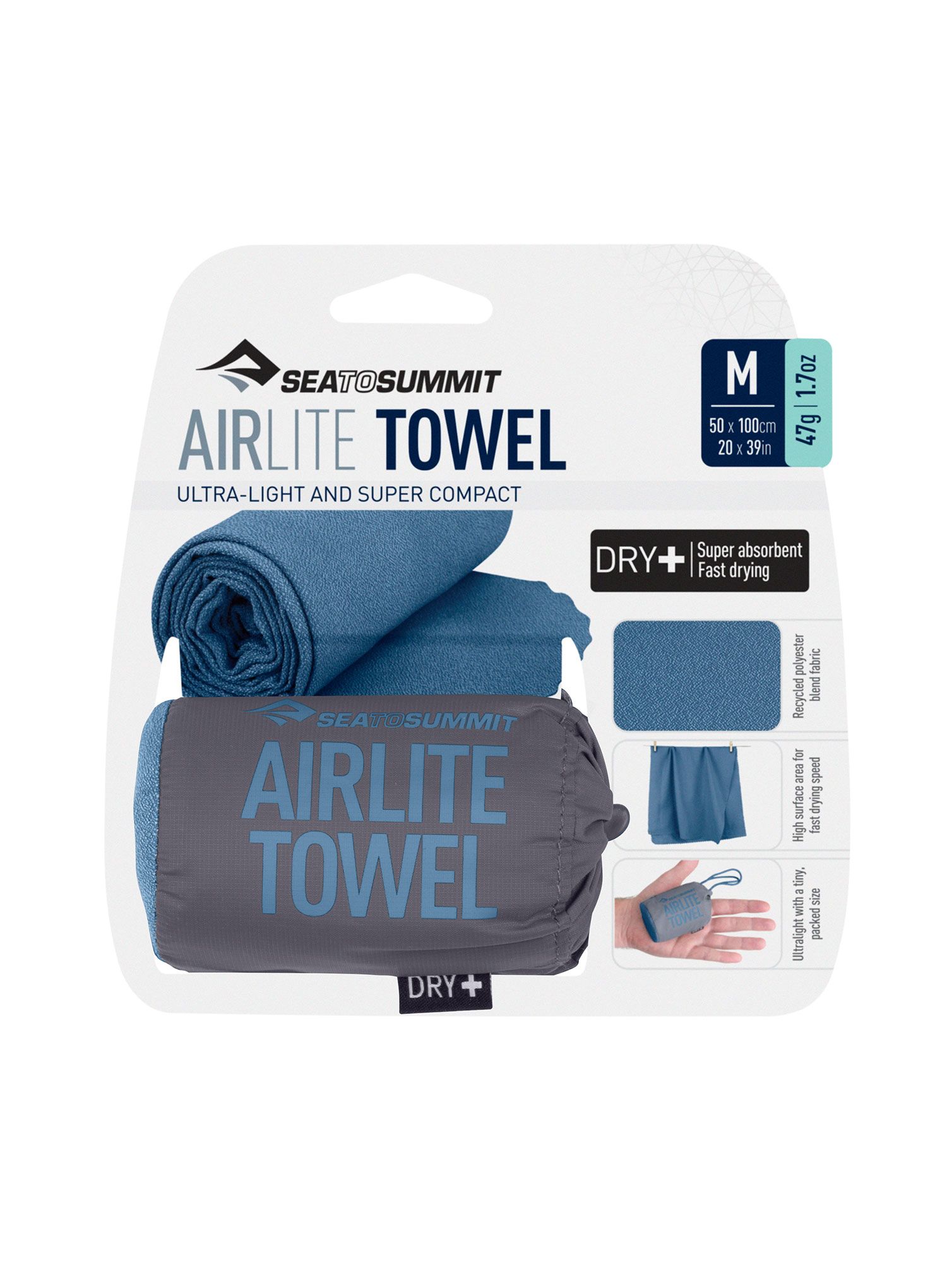 Hitrosušeča brisača Sea To Summit Airlite Towel Medium - moonlight